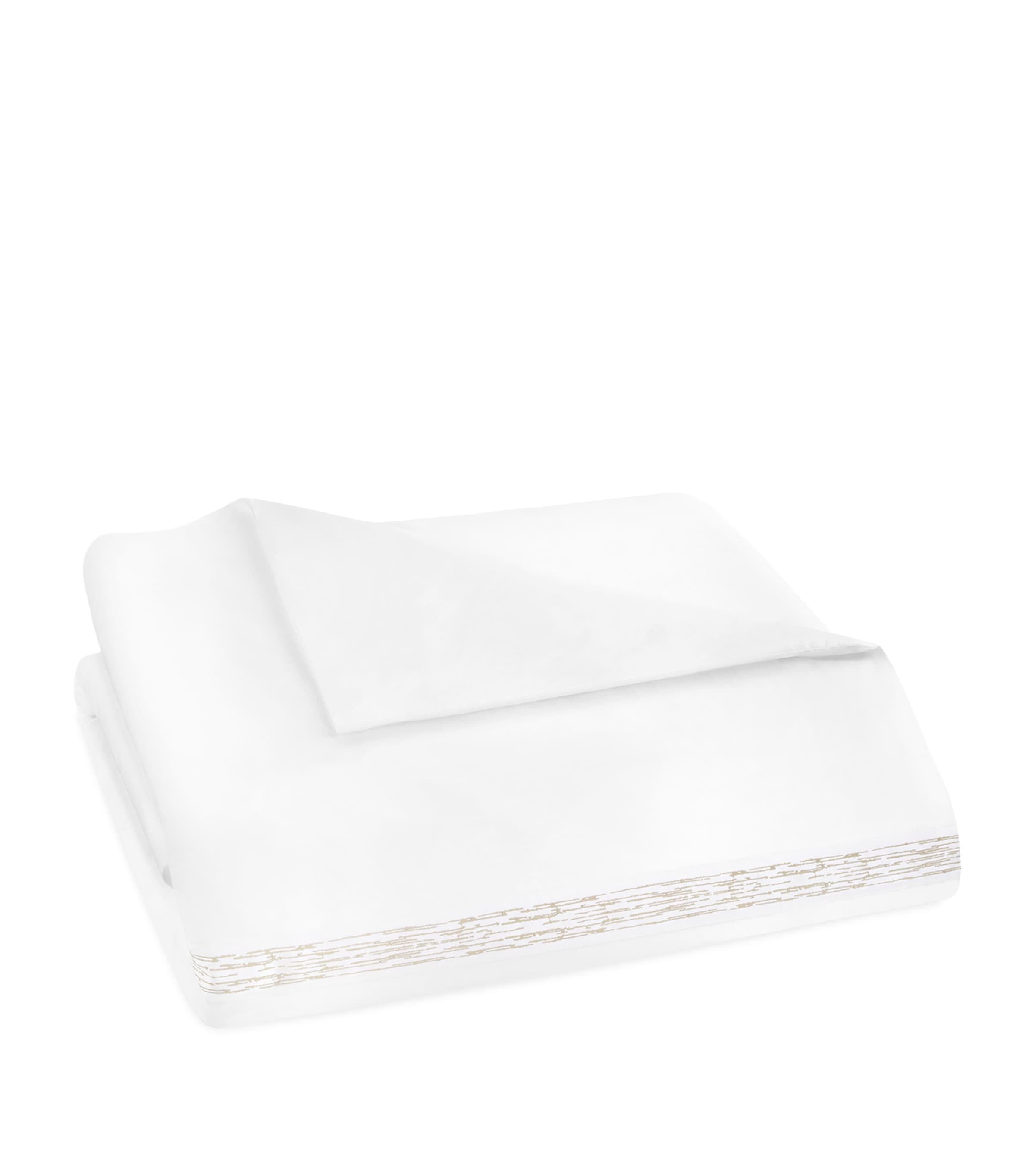 Amalia Egyptian Cotton Alentejo Super King Duvet Cover Set (260cm x 220cm) White/pearl Image 2