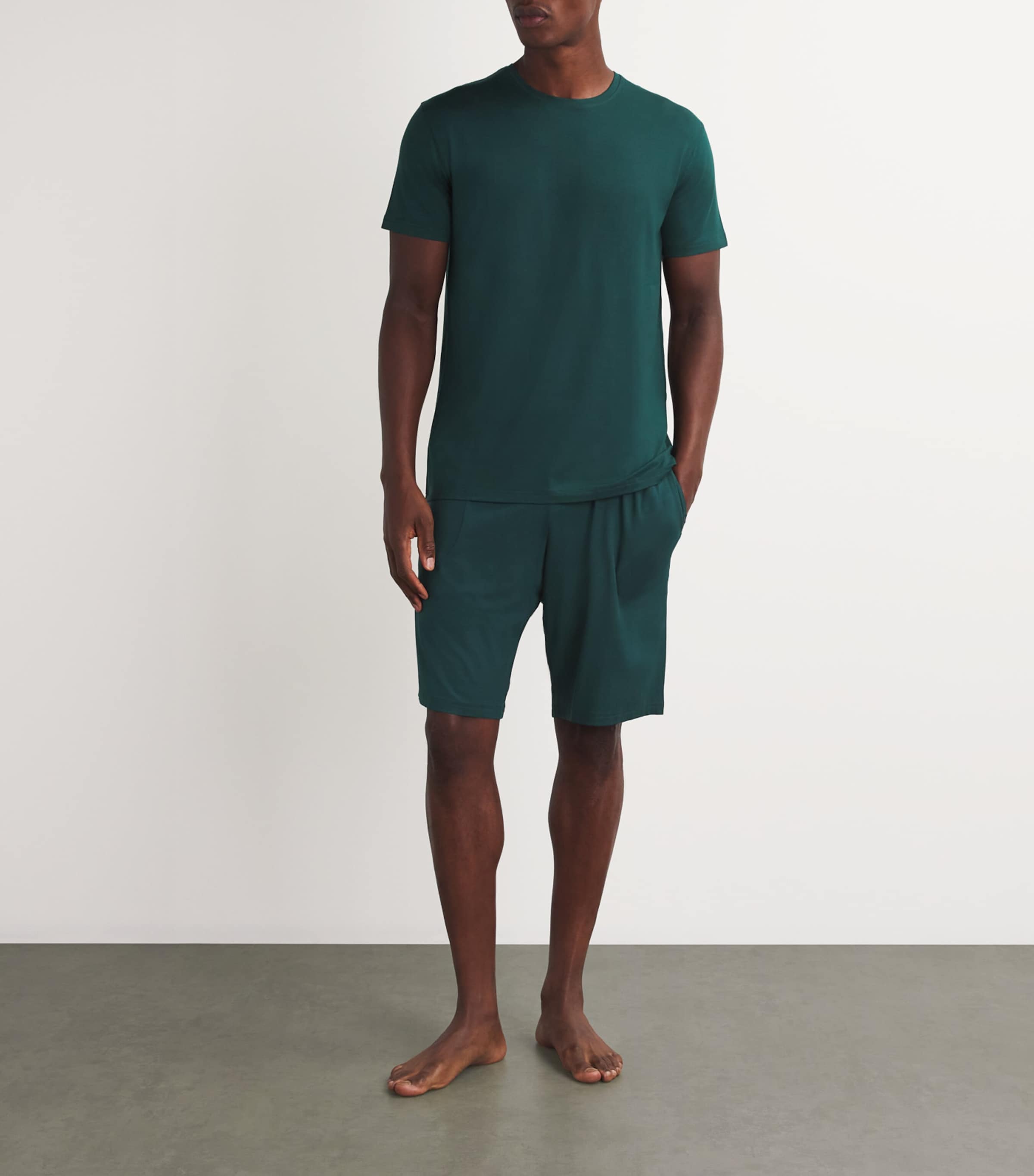 Derek Rose Mens Basel T-Shirt Green Image 2