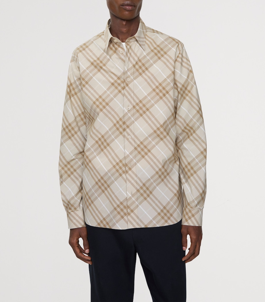 Cotton Check Shirt STONE GREY IP CHECK Image 2