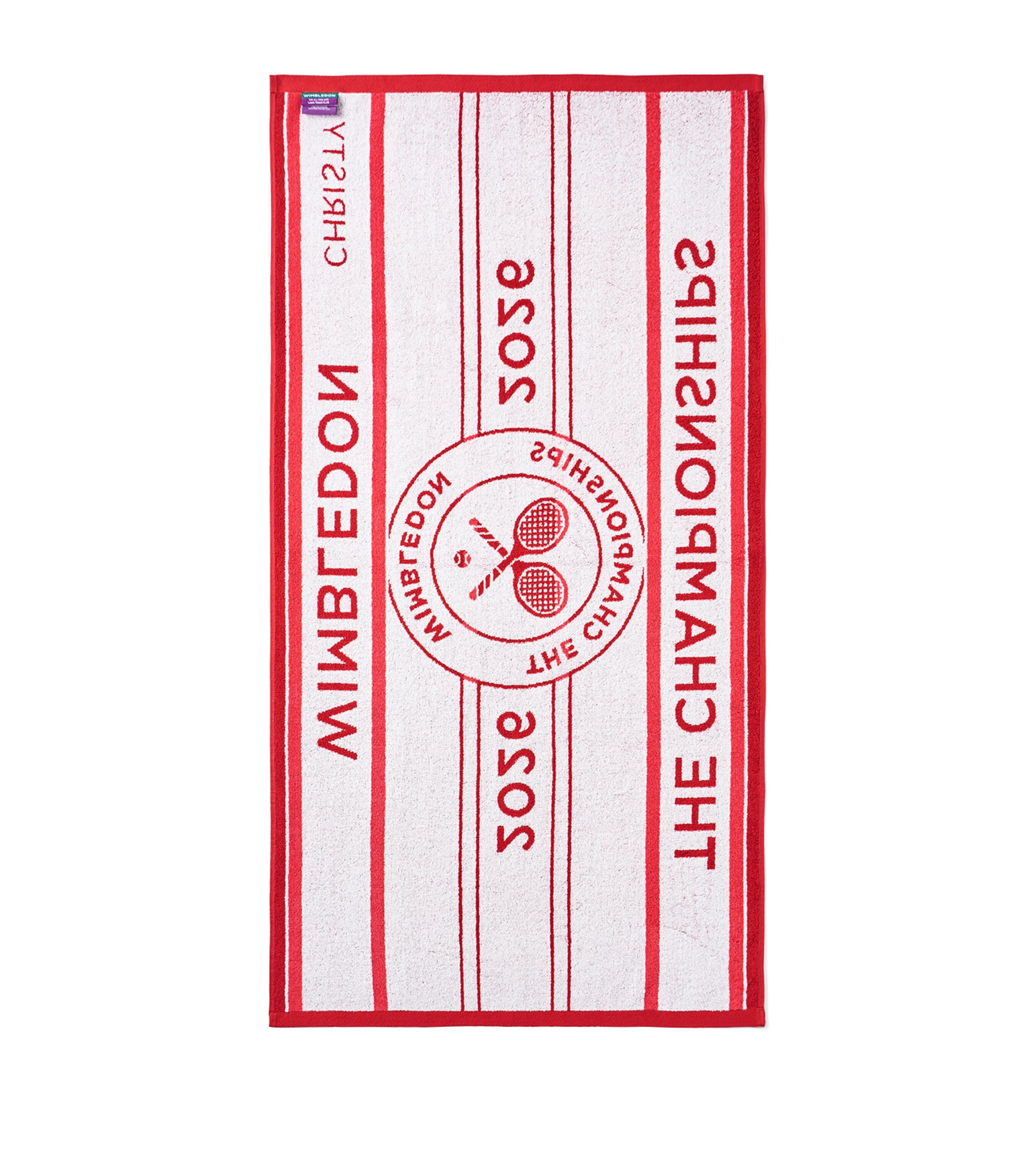 Christy x Wimbledon Championship 2026 Bath Towel (70cm x 133cm) Strawberry / Pink Image 4