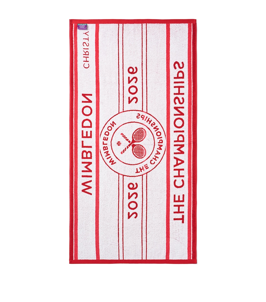 Christy x Wimbledon Championship 2026 Bath Towel (70cm x 133cm) Strawberry / Pink Image 4
