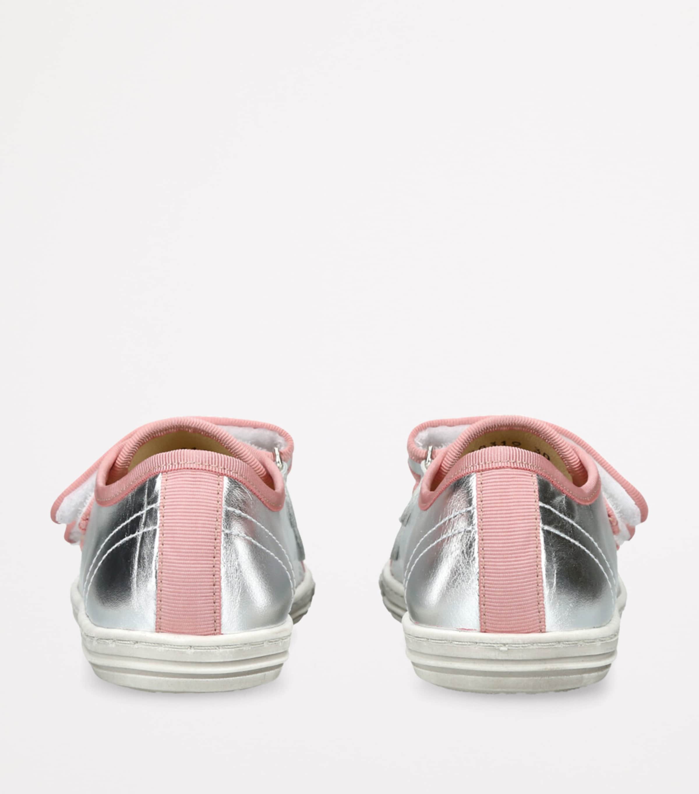 papouelli Leather Elfina Sneakers Silver Com Image 2