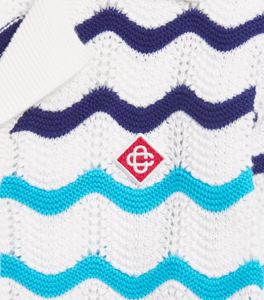 Casablanca Kids Cotton Crochet Chevron Shirt (3-14 Years) Image 3