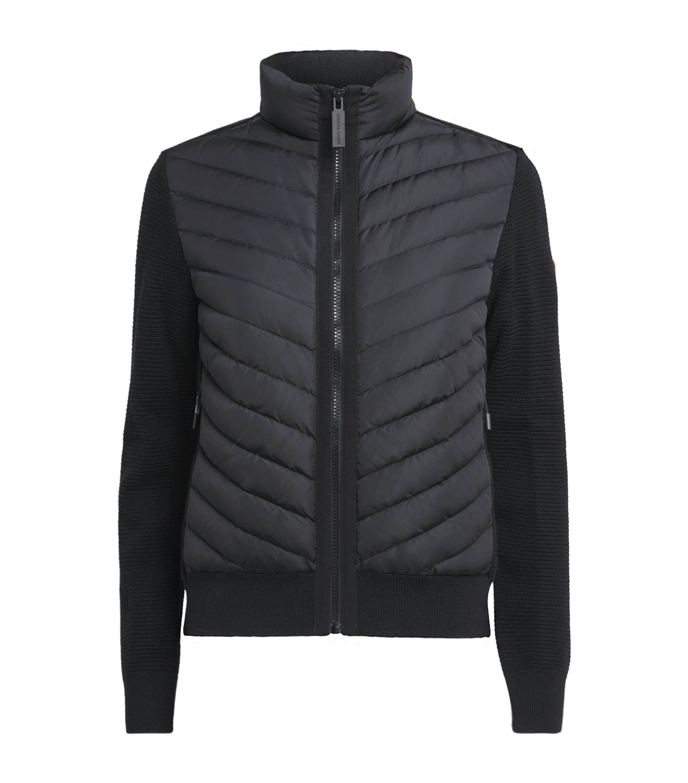 Canada Goose Down-merino Wool Hybridge Hybrid Jacket In Black
