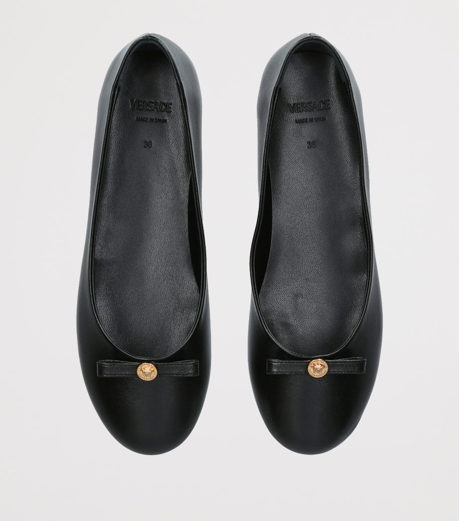 Leather Ballet Flats BLACK Image 4