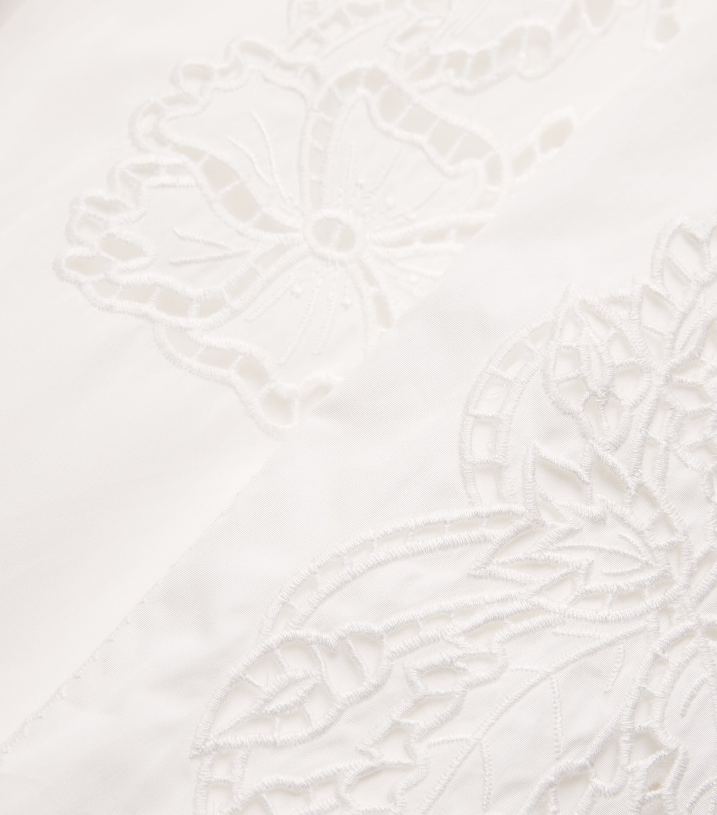 Cotton Broderie Anglaise Shirt WHITE Image 5