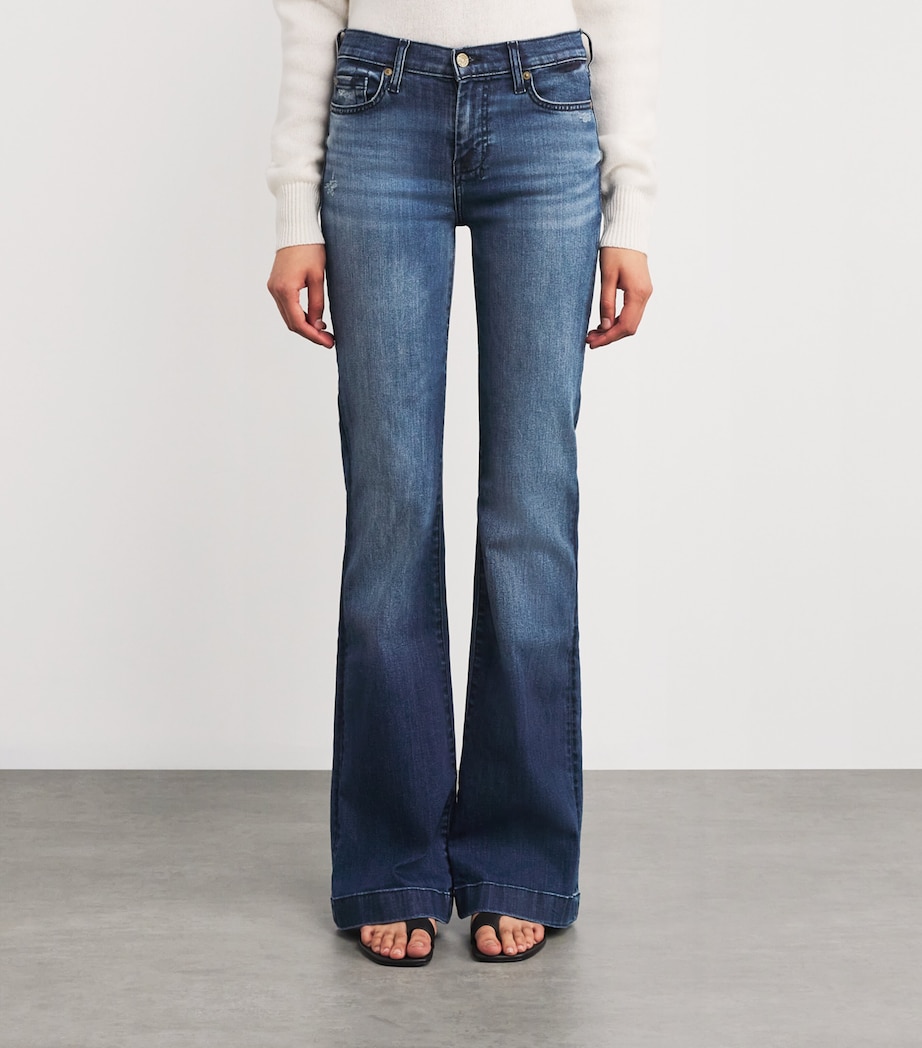 Modern Dojo Soho Flared Jeans U7LKB LAKE BLUE Image 3