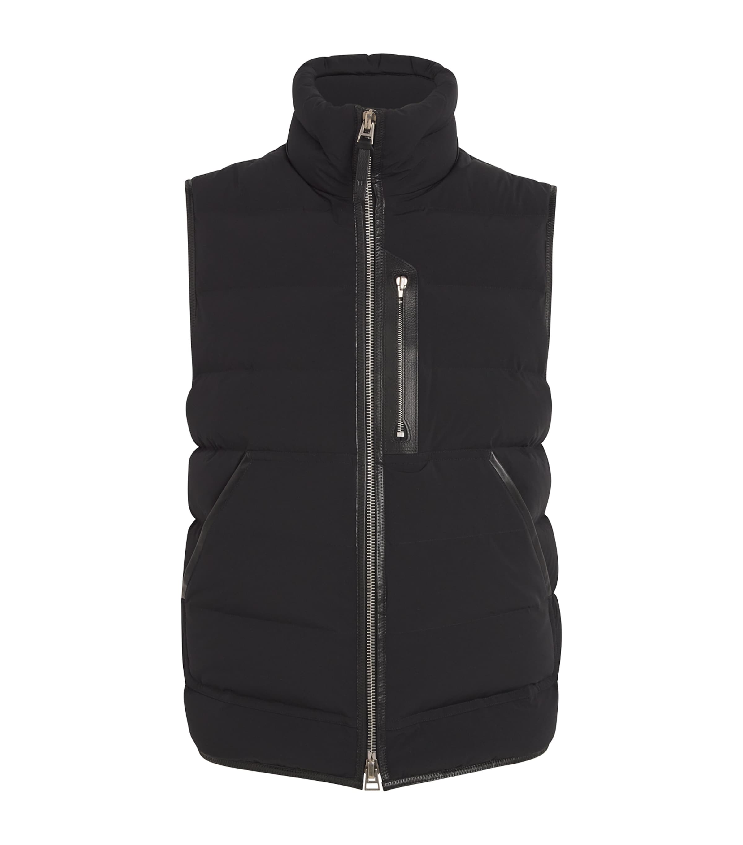 Tom Ford Stretch-nylon Down Gilet In Black