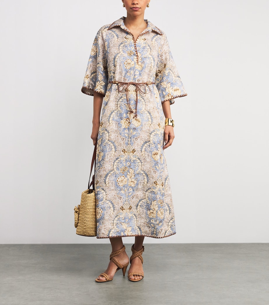 Linen Daylight Tunic Midi Dress DAMASK DENIMDMDM Image 2