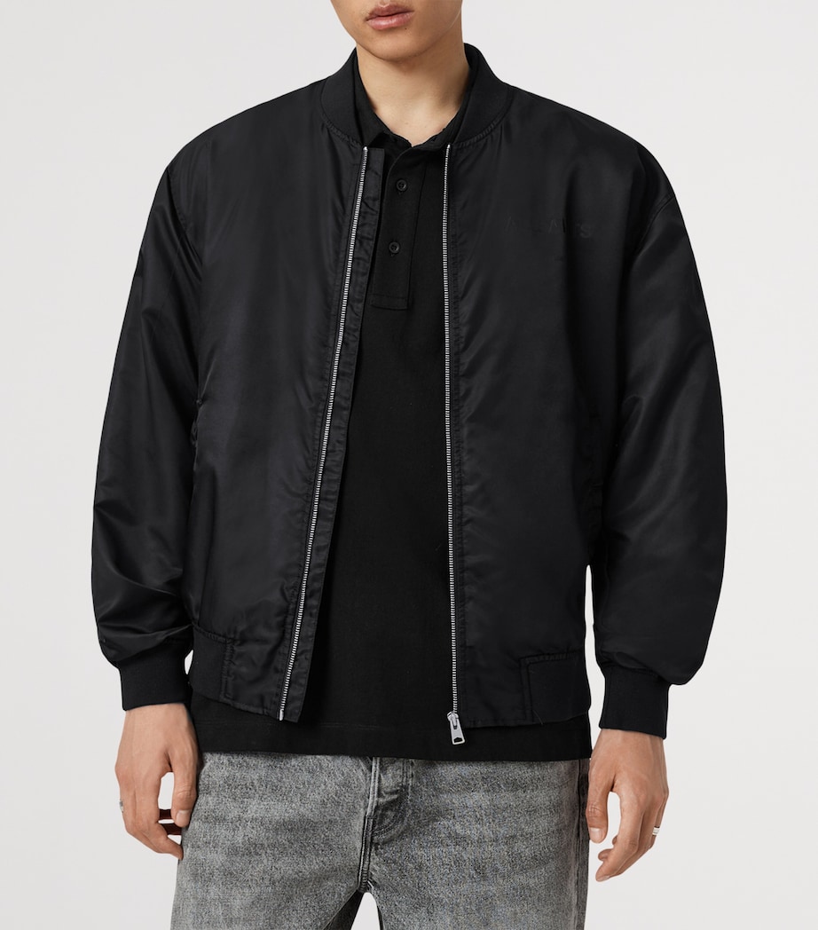 Logo Bomber Jacket BLACK Image 4