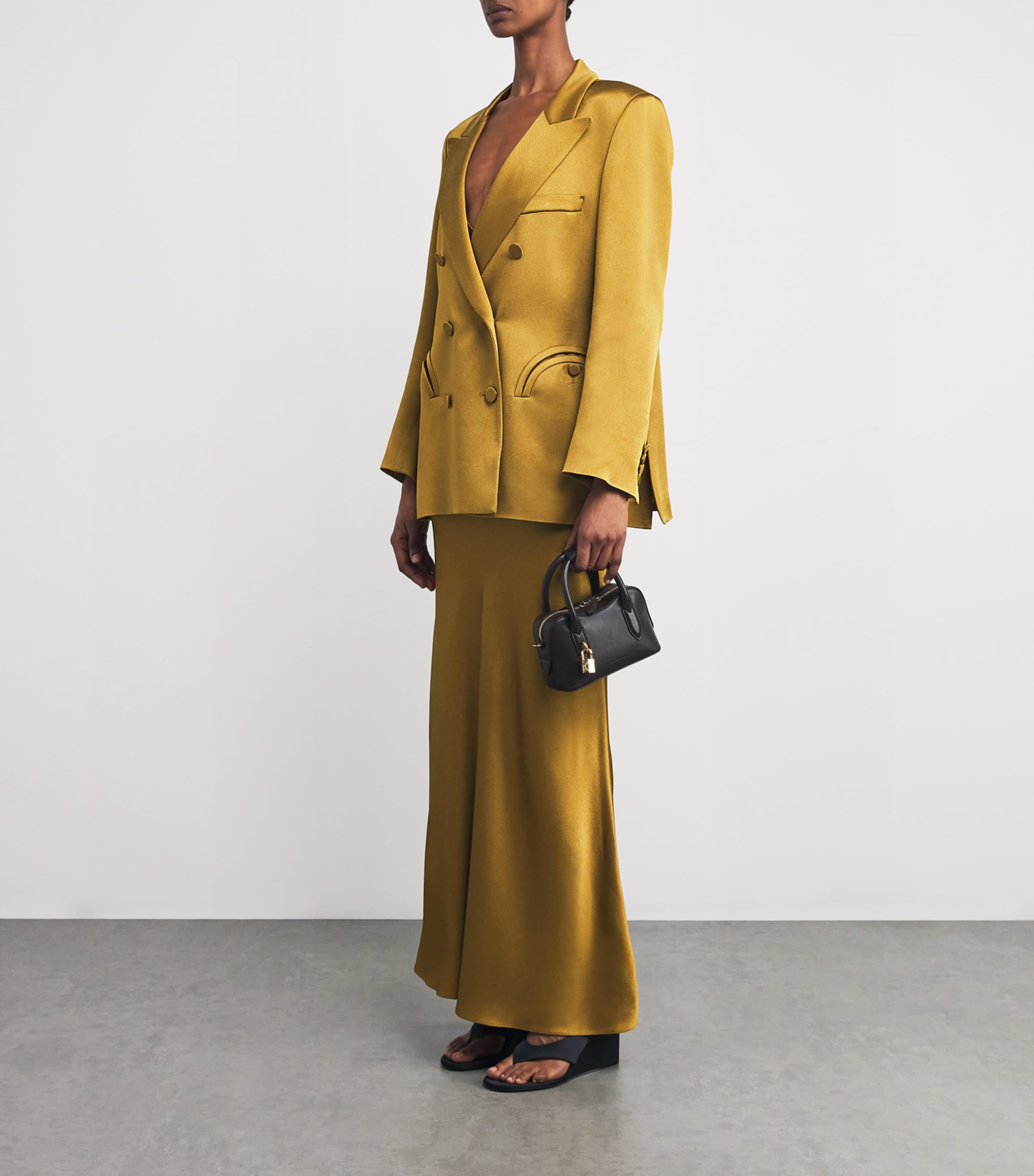 Satin Everynight Oversized Blazer PICKLE V002 Image 2