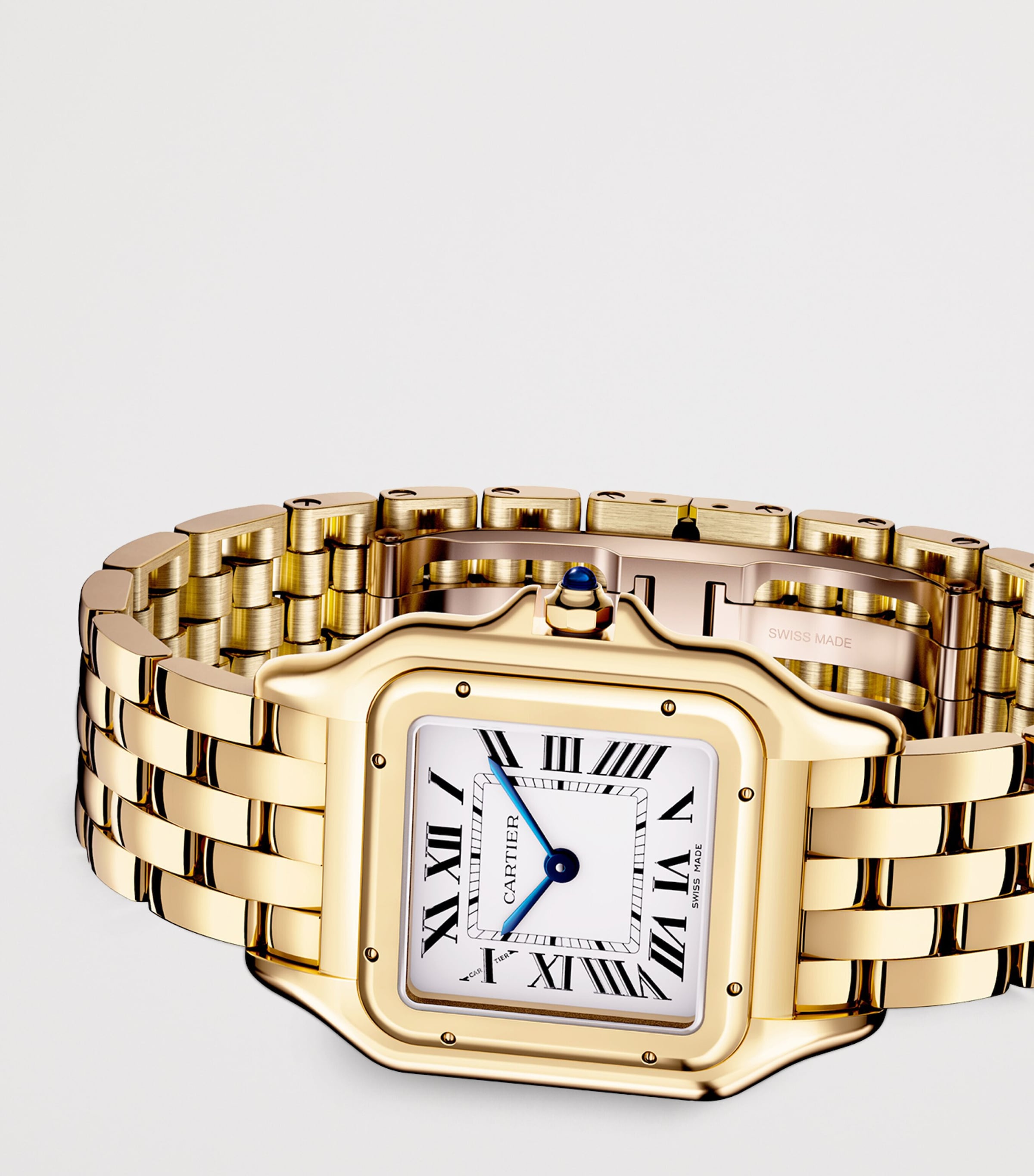 Medium Yellow Gold Panthère de Cartier Watch 27mm SILVERED Image 7