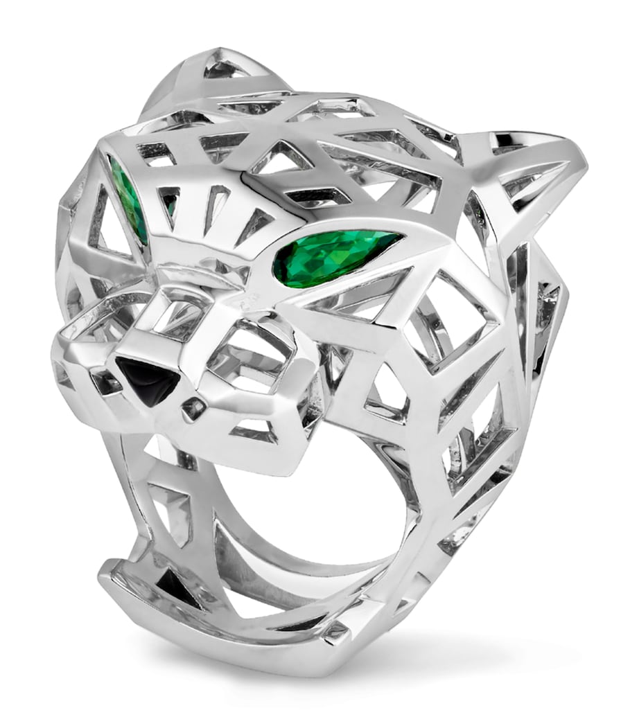 Cartier White Gold, Tsavorite Garnet and Onyx Panthère de Cartier Ring White Gold Image 1
