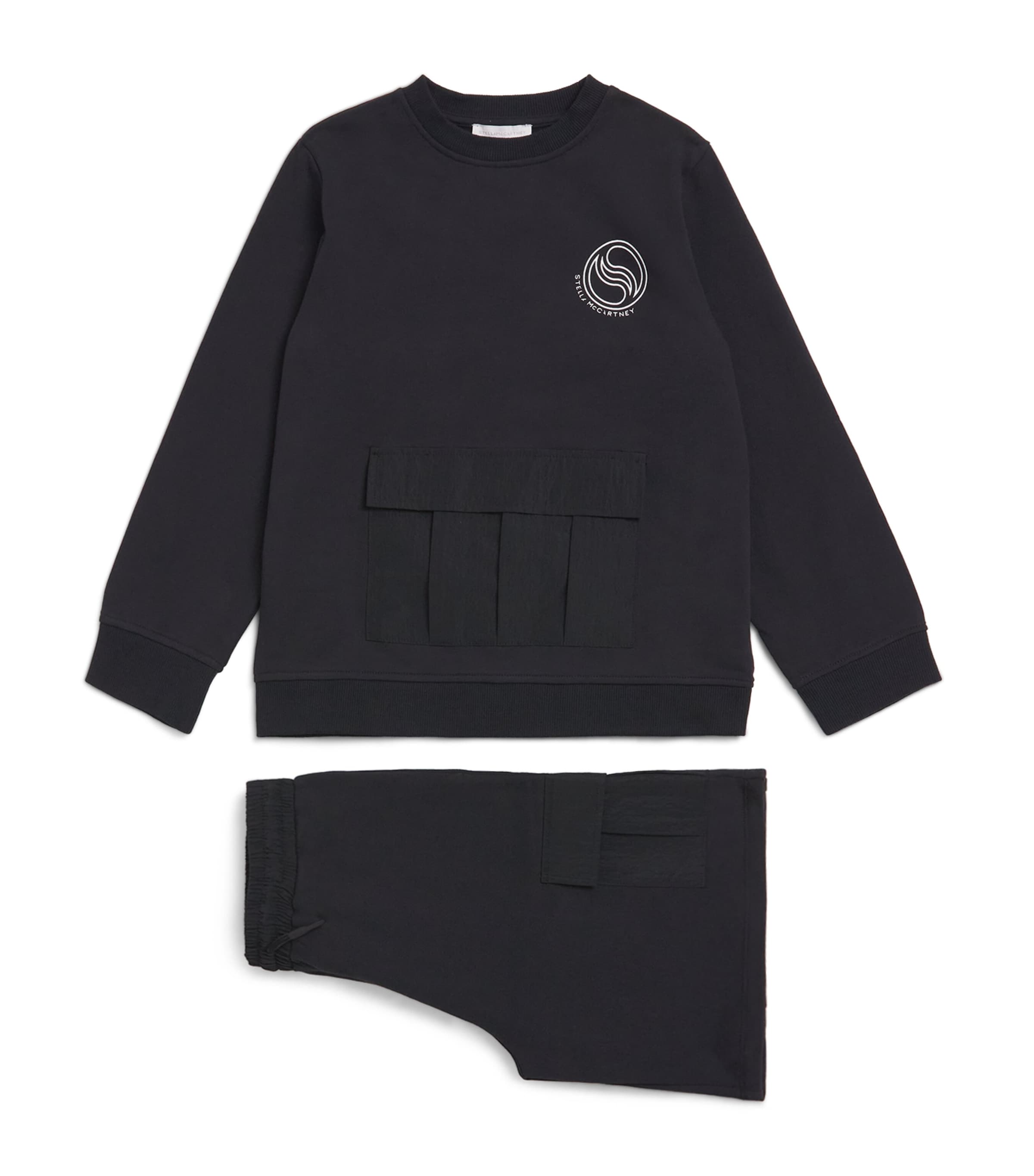 Stella McCartney Kids Logo Sweatshirt and Shorts Set (8-14 Years) Image 1