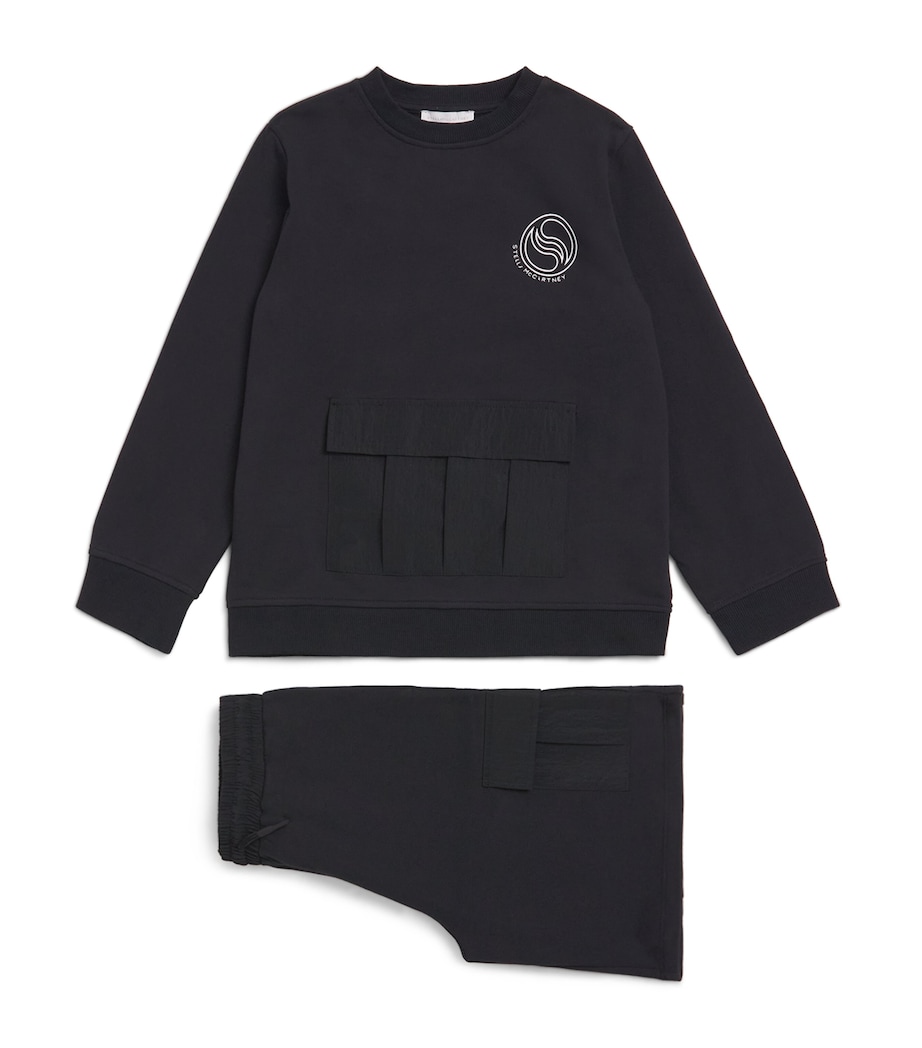 Stella McCartney Kids Logo Sweatshirt and Shorts Set (8-14 Years) Image 1