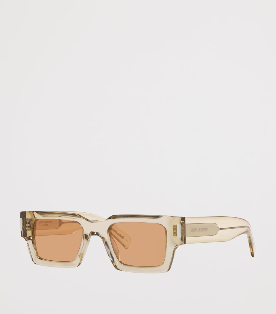 Saint Laurent SL 572 Rectangular Sunglasses Yellow Image 2