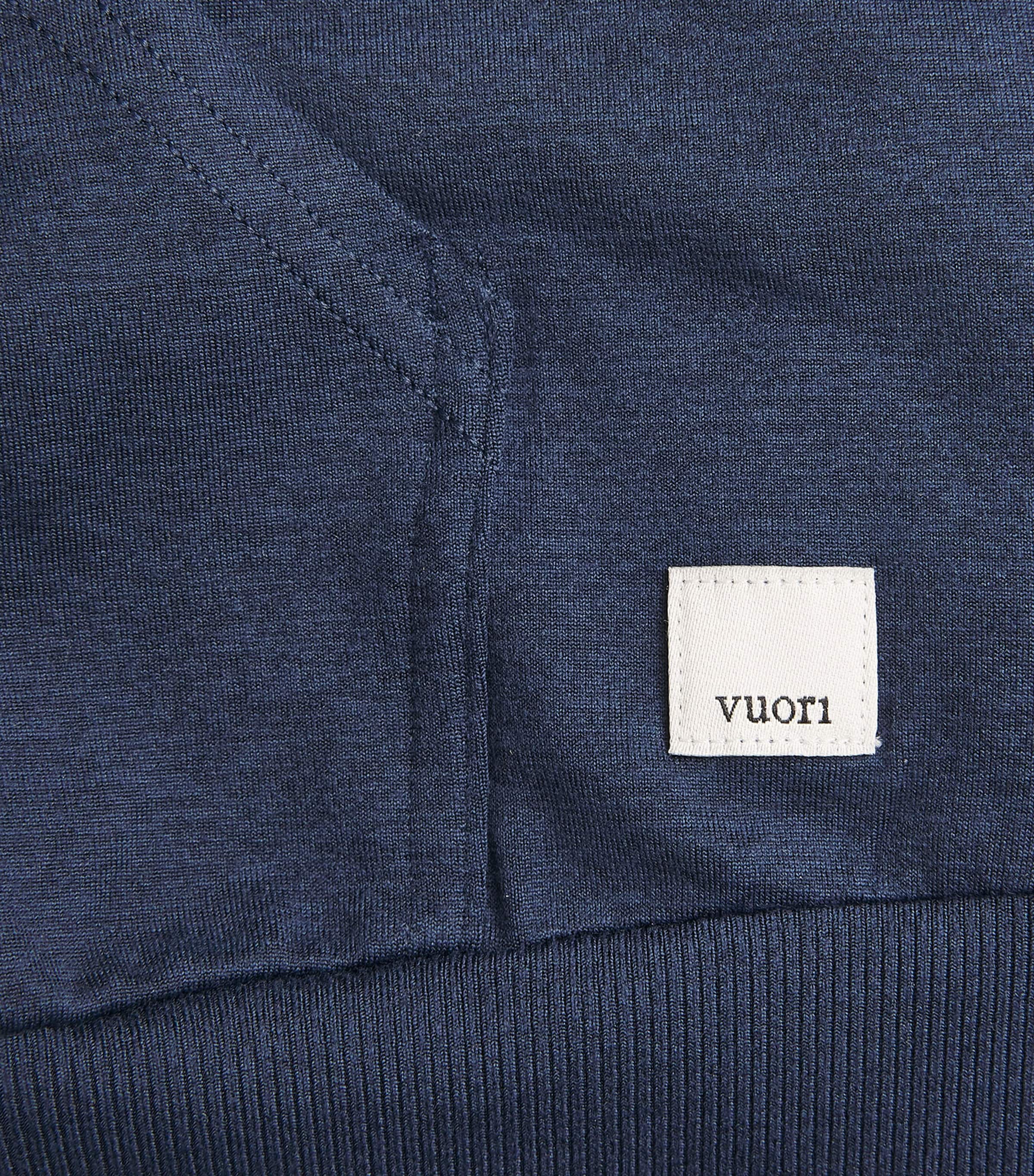 VUORI Womens Modern Halo Hoodie Blue Coast Heather Image 6