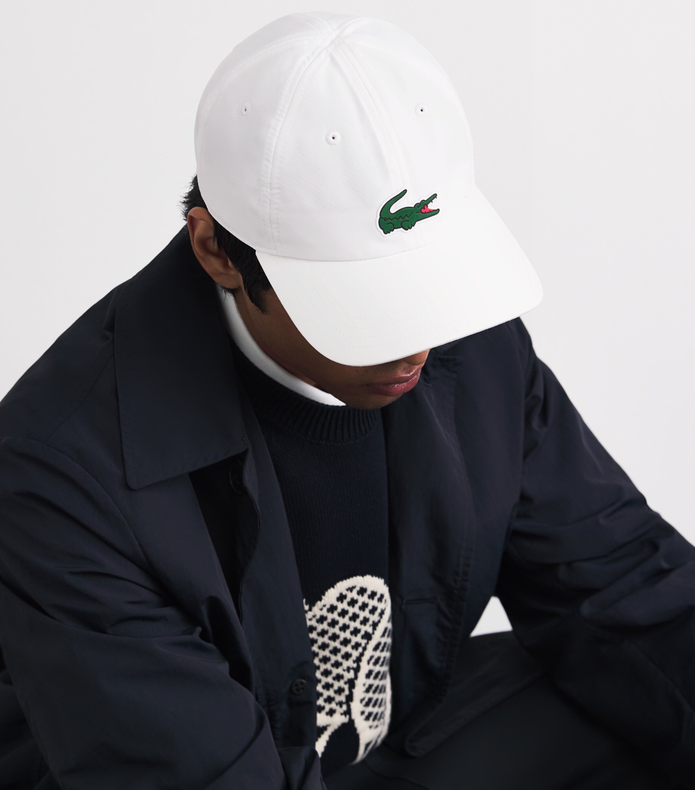 Lacoste x Novak Djokovic Logo Cap White Image 2