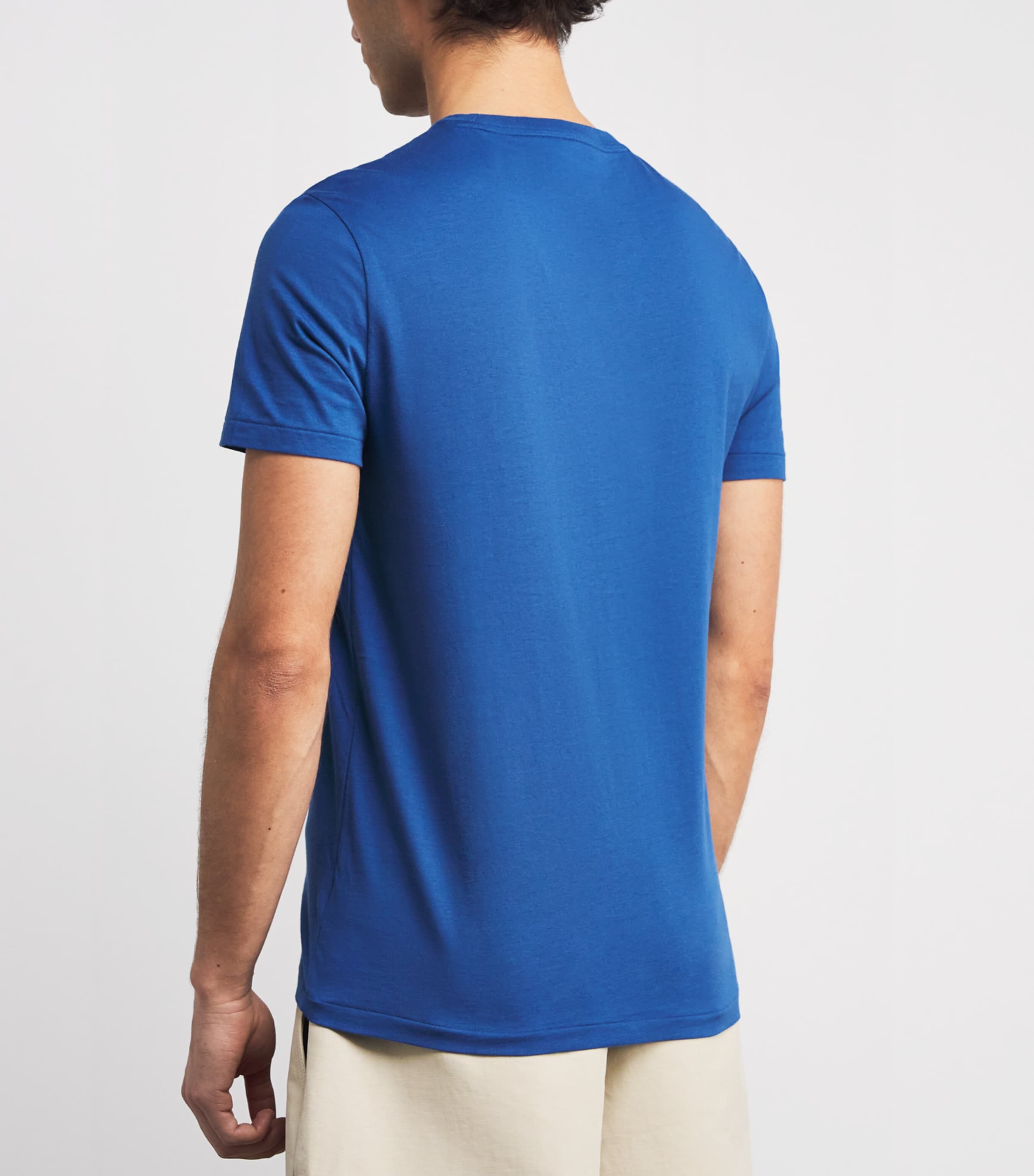 Cotton Logo T-Shirt DUSTY AZURE/C8135 Image 4