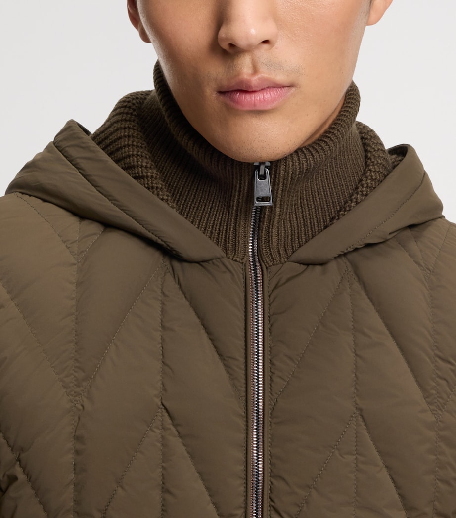 Wool Down-Filled Quilted Jacket 361 Image 5