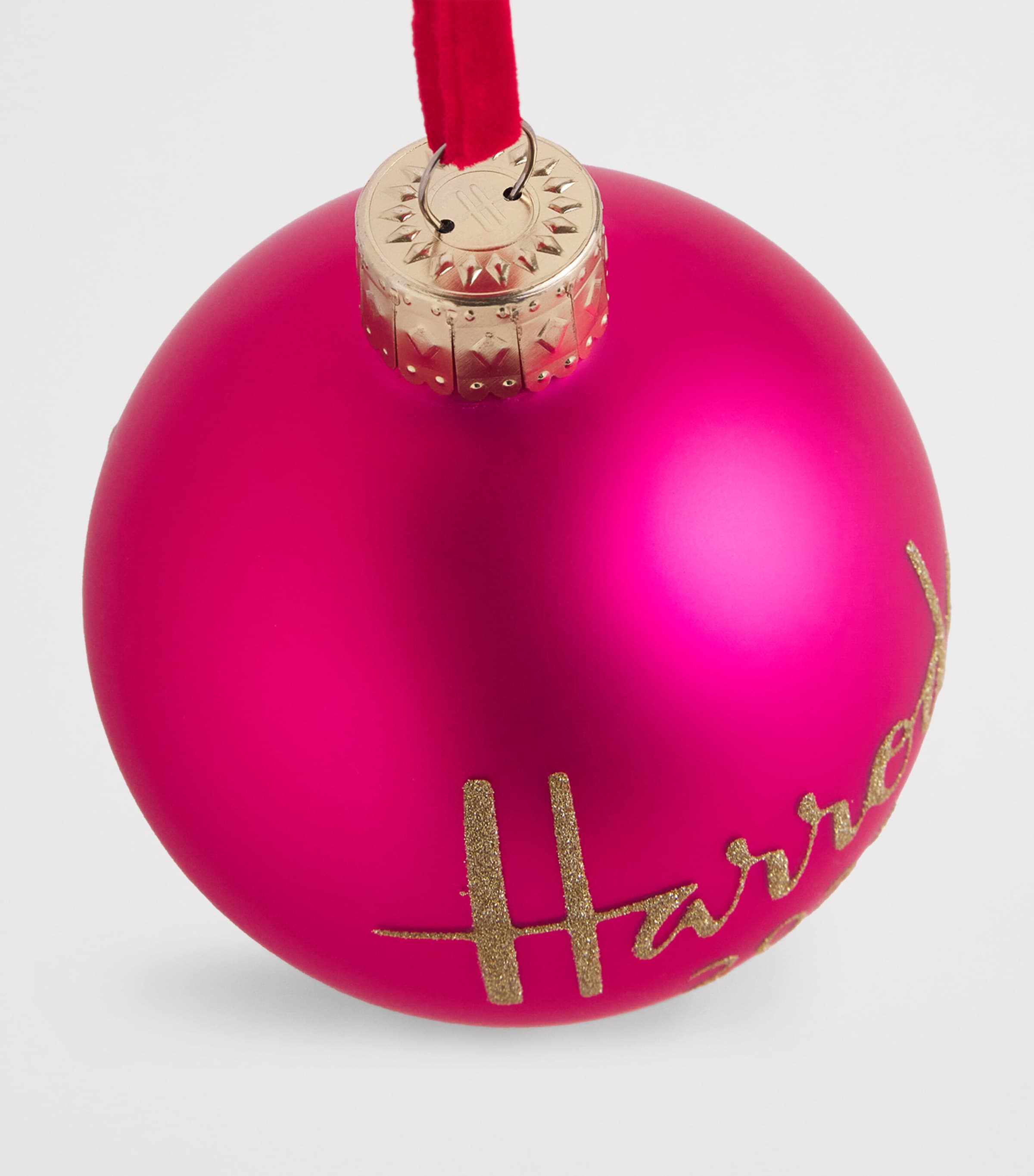 Harrods Pink 2025 Year Bauble | Harrods UK