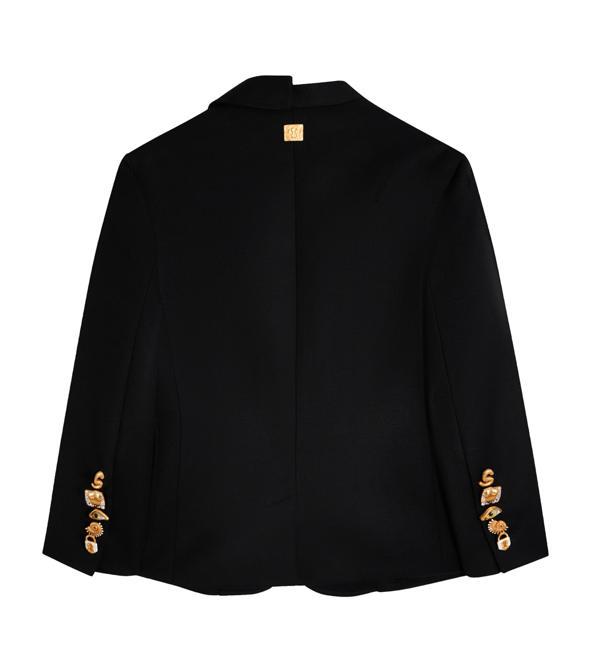 Virgin Wool Little Boy Blazer 999BLACK Image 2