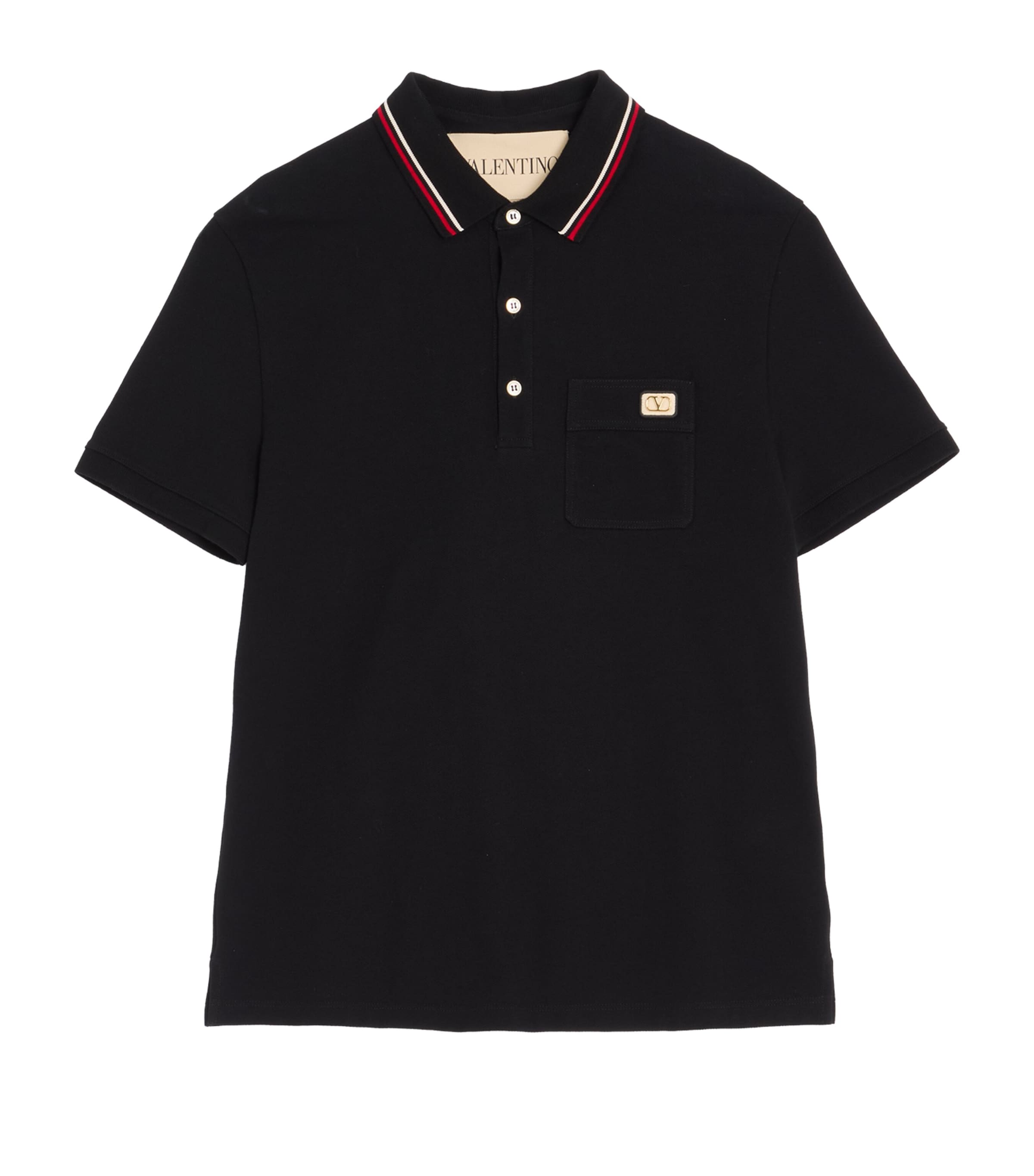 Cotton Jersey VLogo Polo Shirt 0NO Image 1