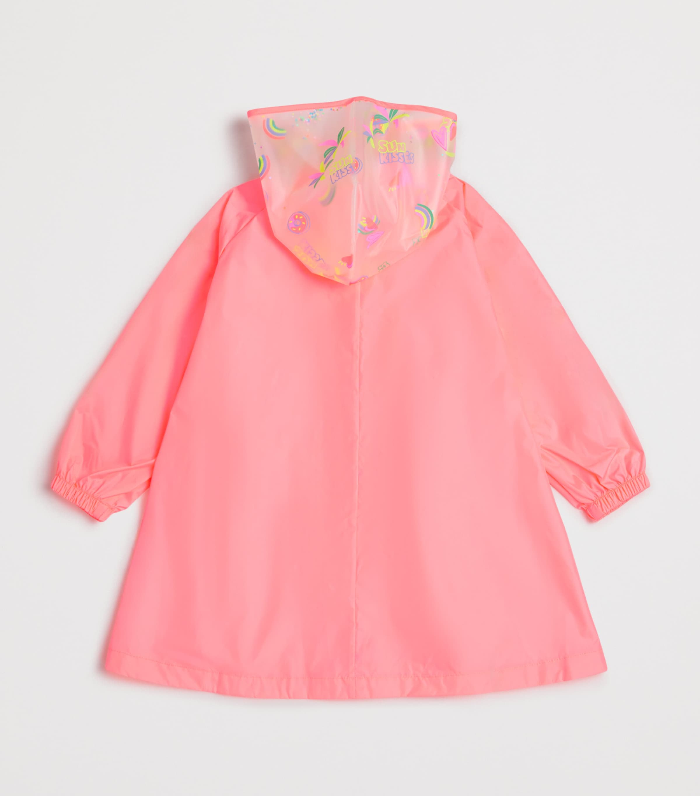 Printed Hood Raincoat (2-12 Years) 499FUSCHIA Image 2