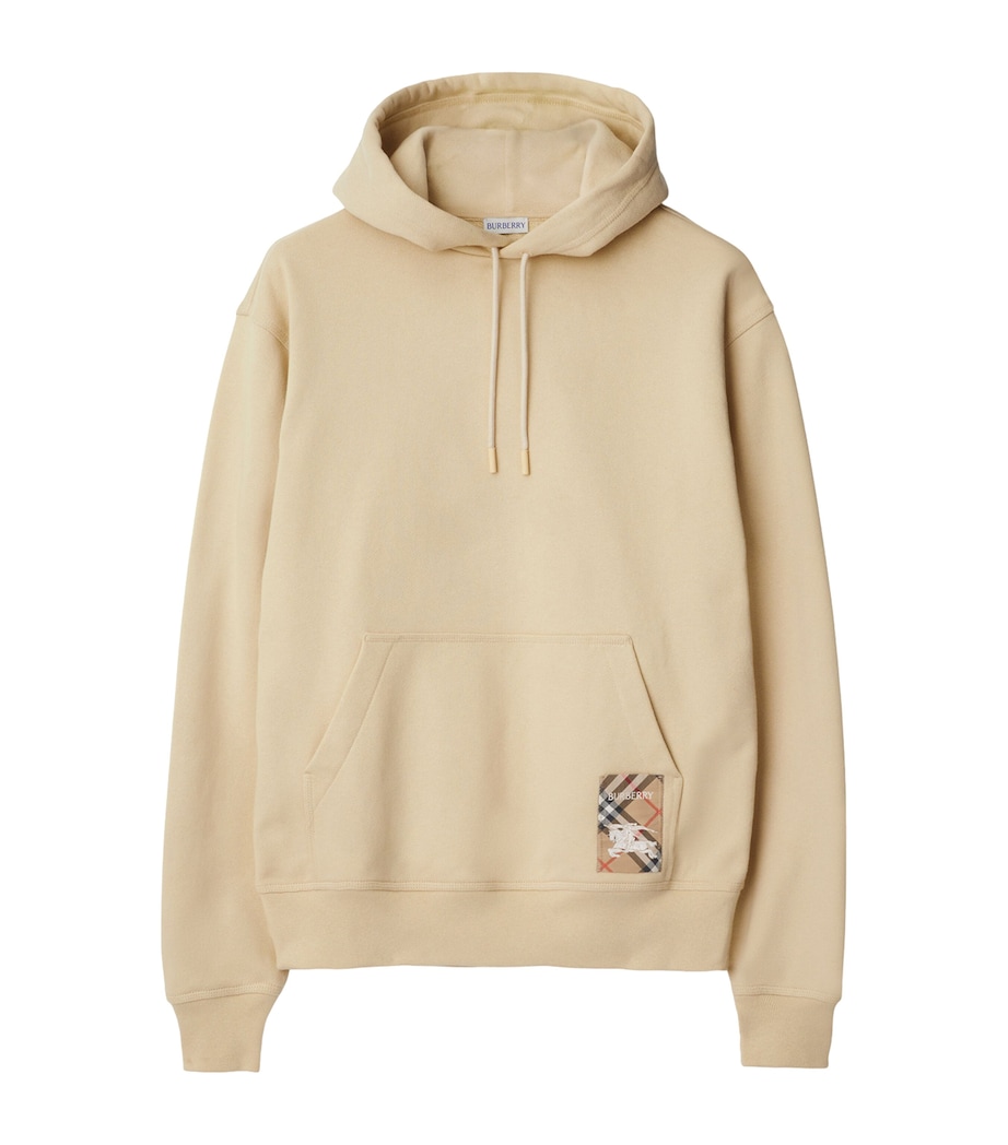 Check Label Hoodie NUTMEG Image 1