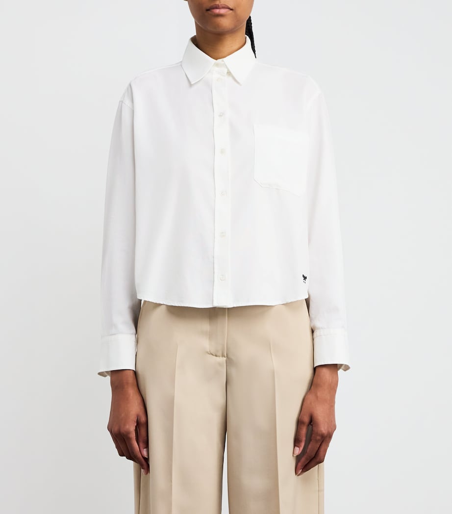 Cotton Oxford Shirt WHITE Image 3