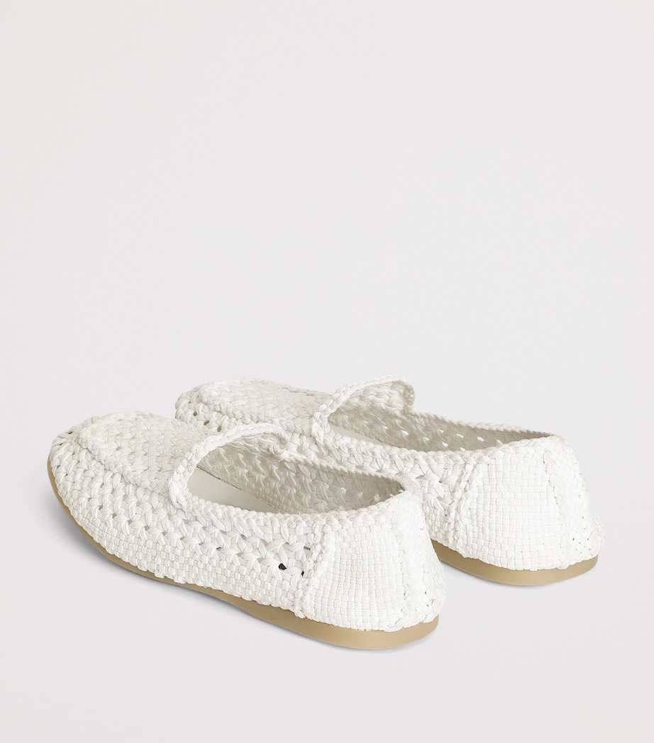 Dolce&Gabbana Woven Loafers White Image 3