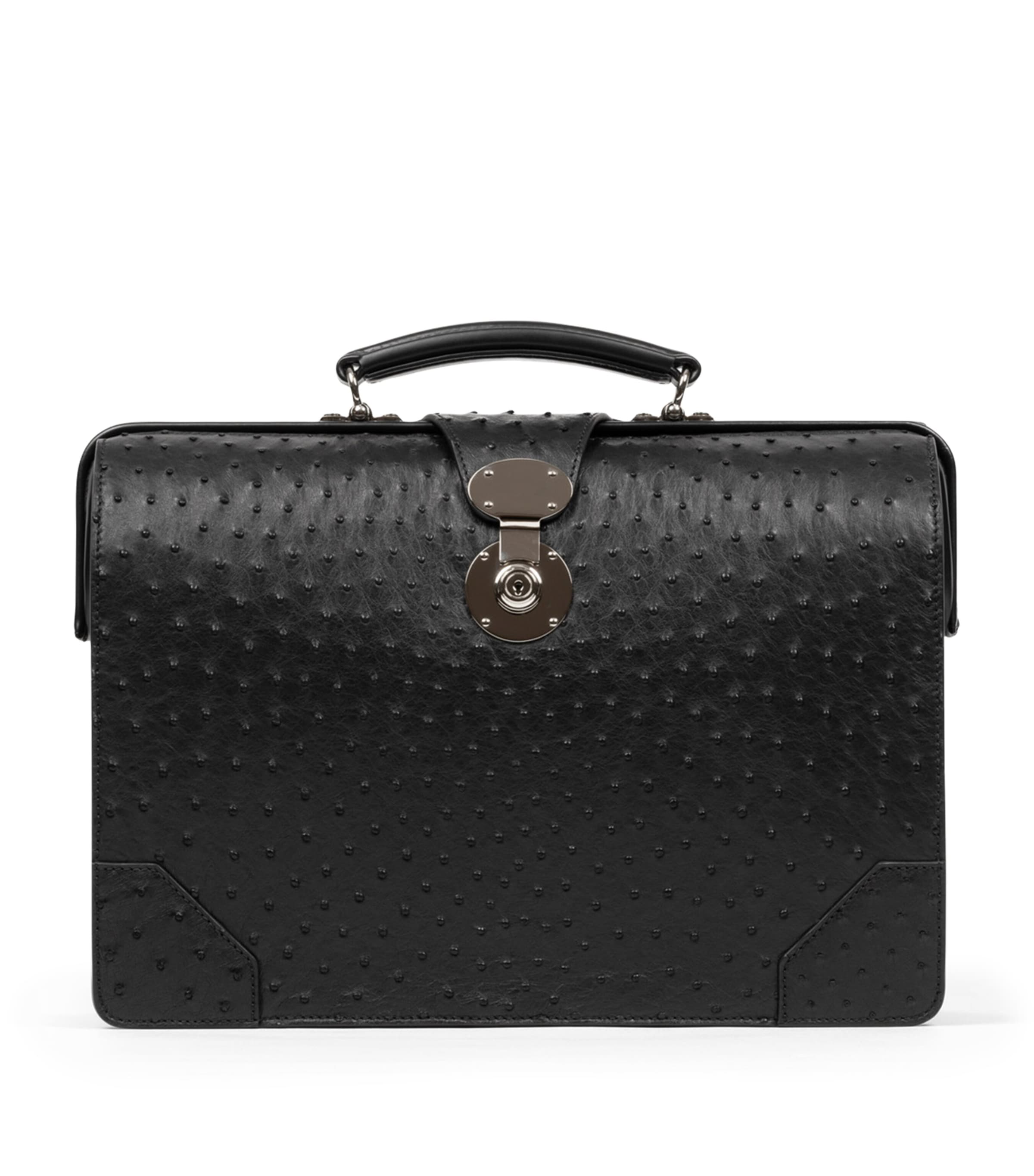 Leather Whitehall Briefcase BLACK Image 1