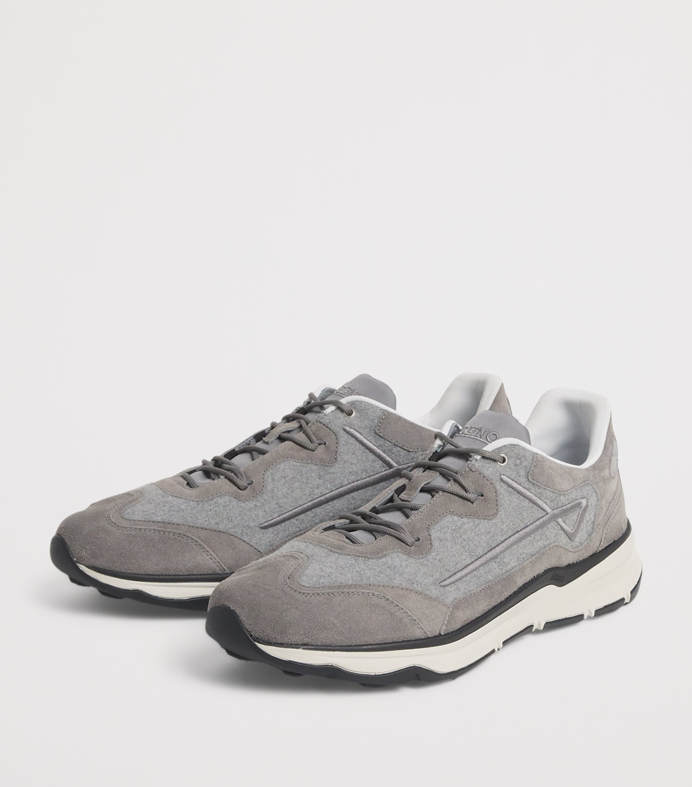 Herno Suede Maggiore Sneakers Grey Image 3