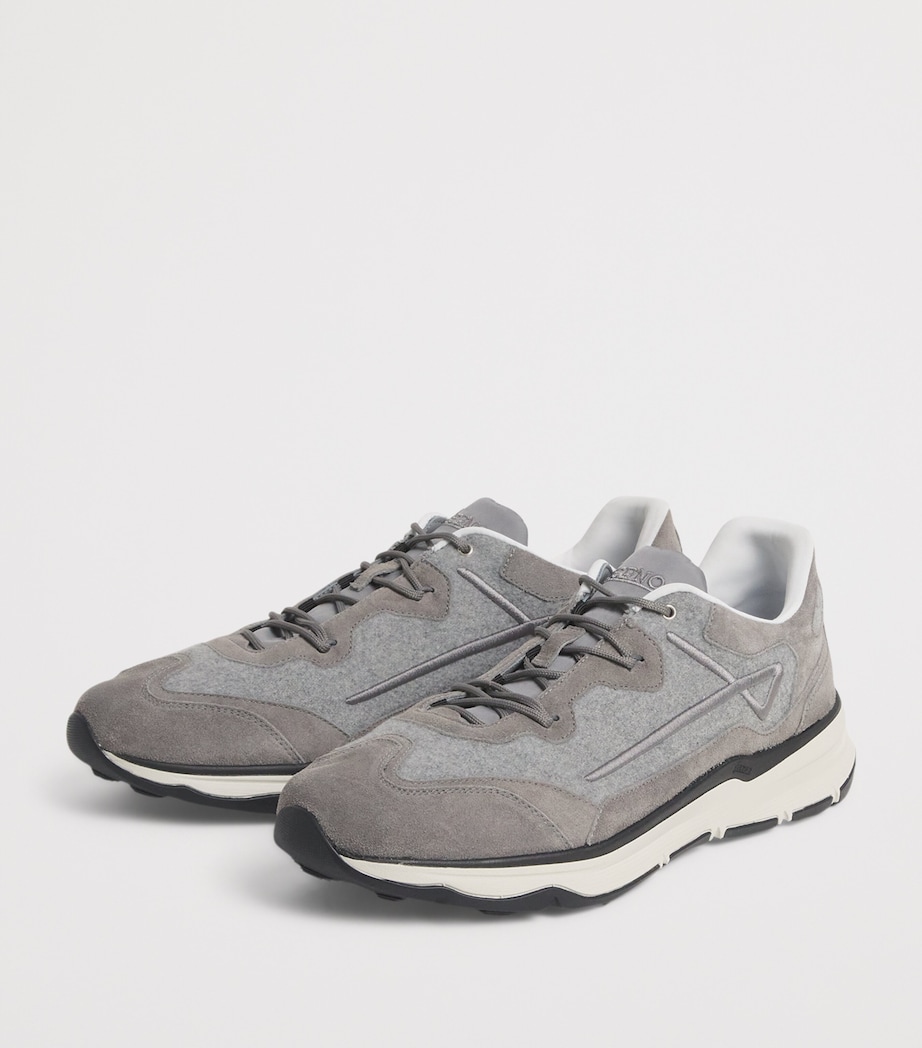 Suede Maggiore Sneakers 9420 GREY Image 3