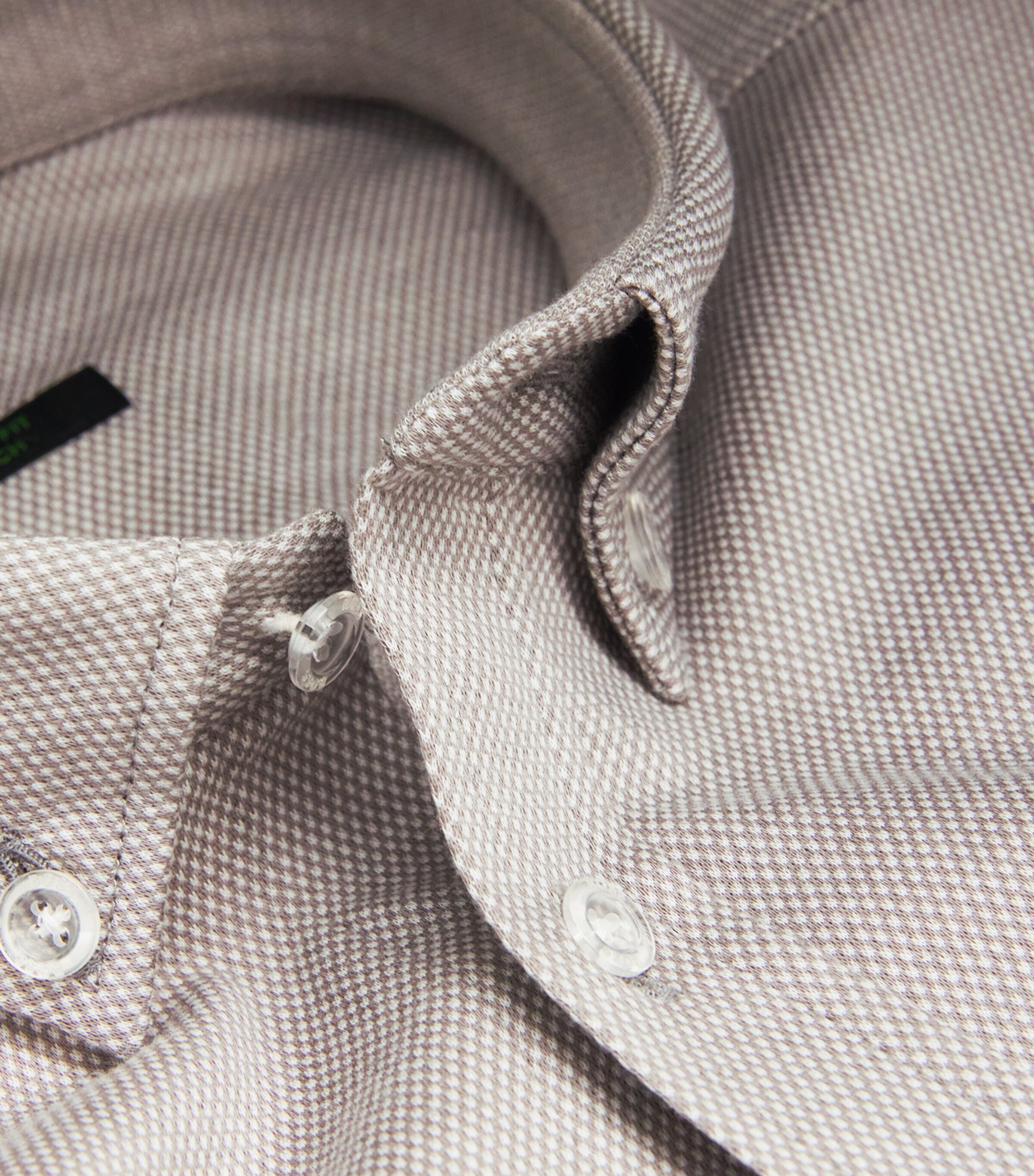 BOSS Mens Cotton Shirt Open Grey Image 6
