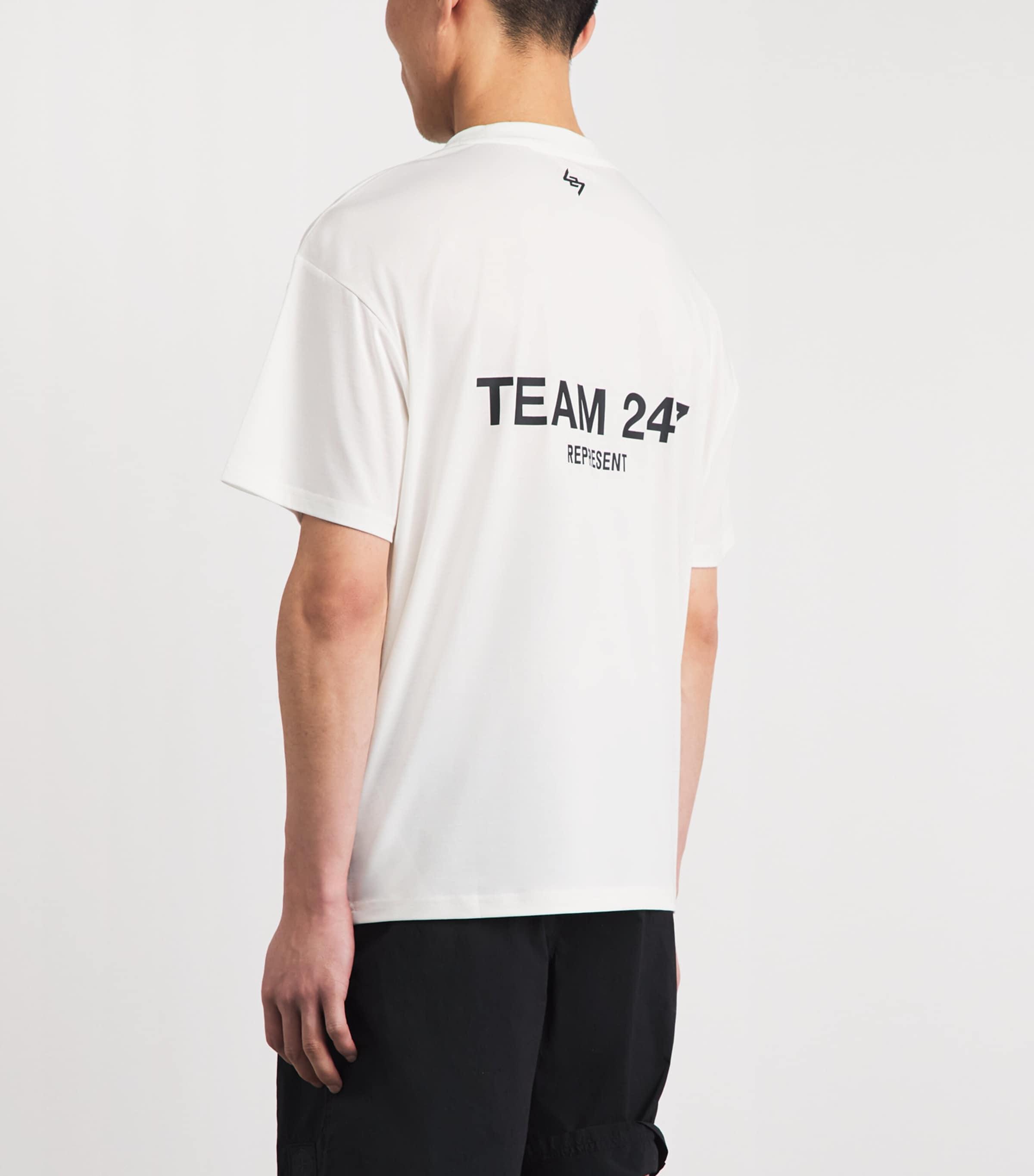 Represent 247 Mens Team 247  T-Shirt Flat White Image 5