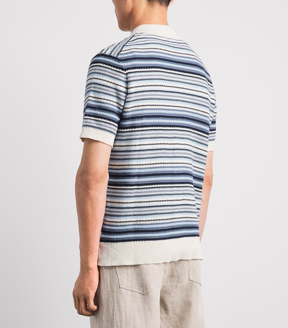 NN.07 Mens Organic Cotton Nolan Cardigan Navy Multi Image 5