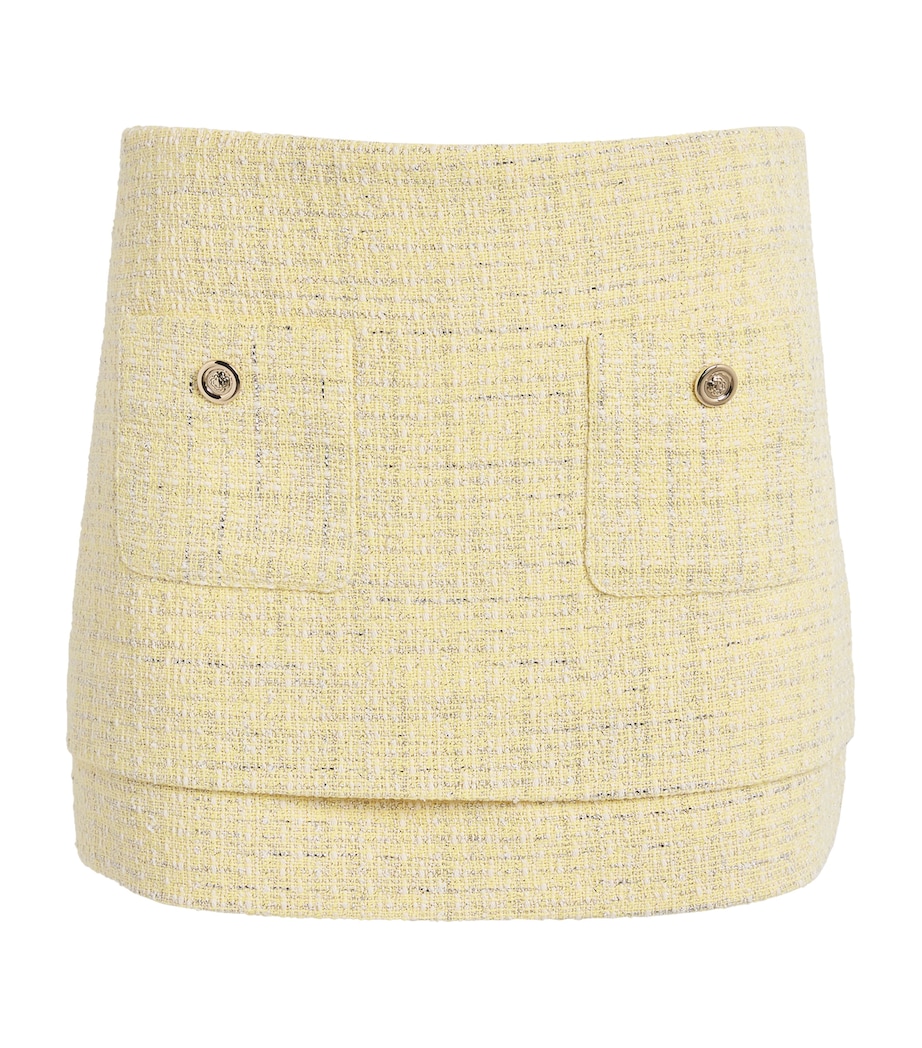 Tweed Mini Skirt YELLOW Image 1