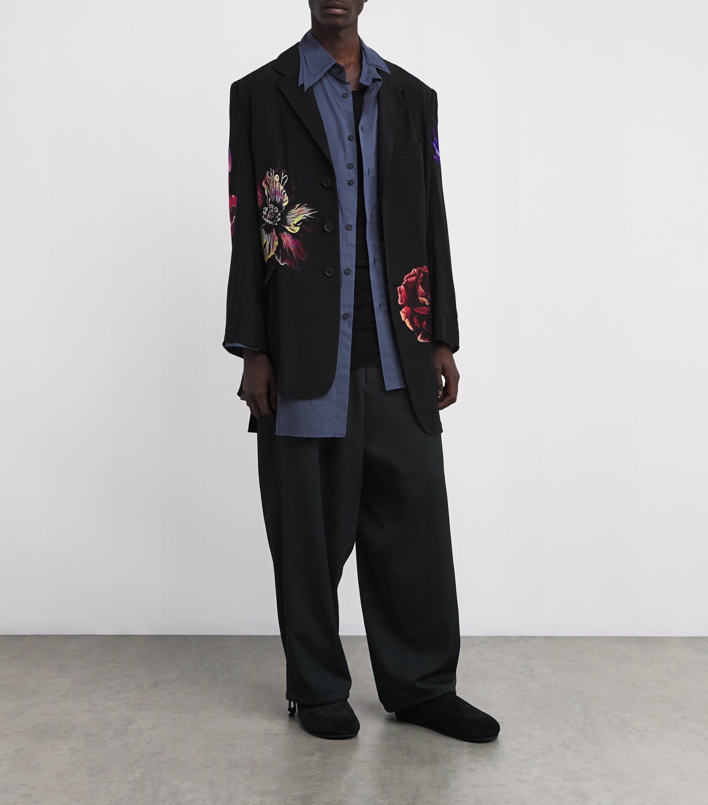 Wool String-Pleated Trousers BLACK 2 Image 2