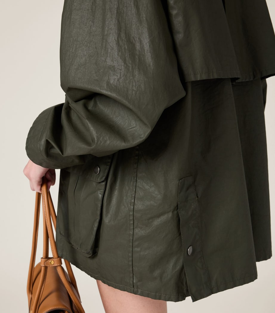 Coated Cotton Caban Jacket F0414 Image 6