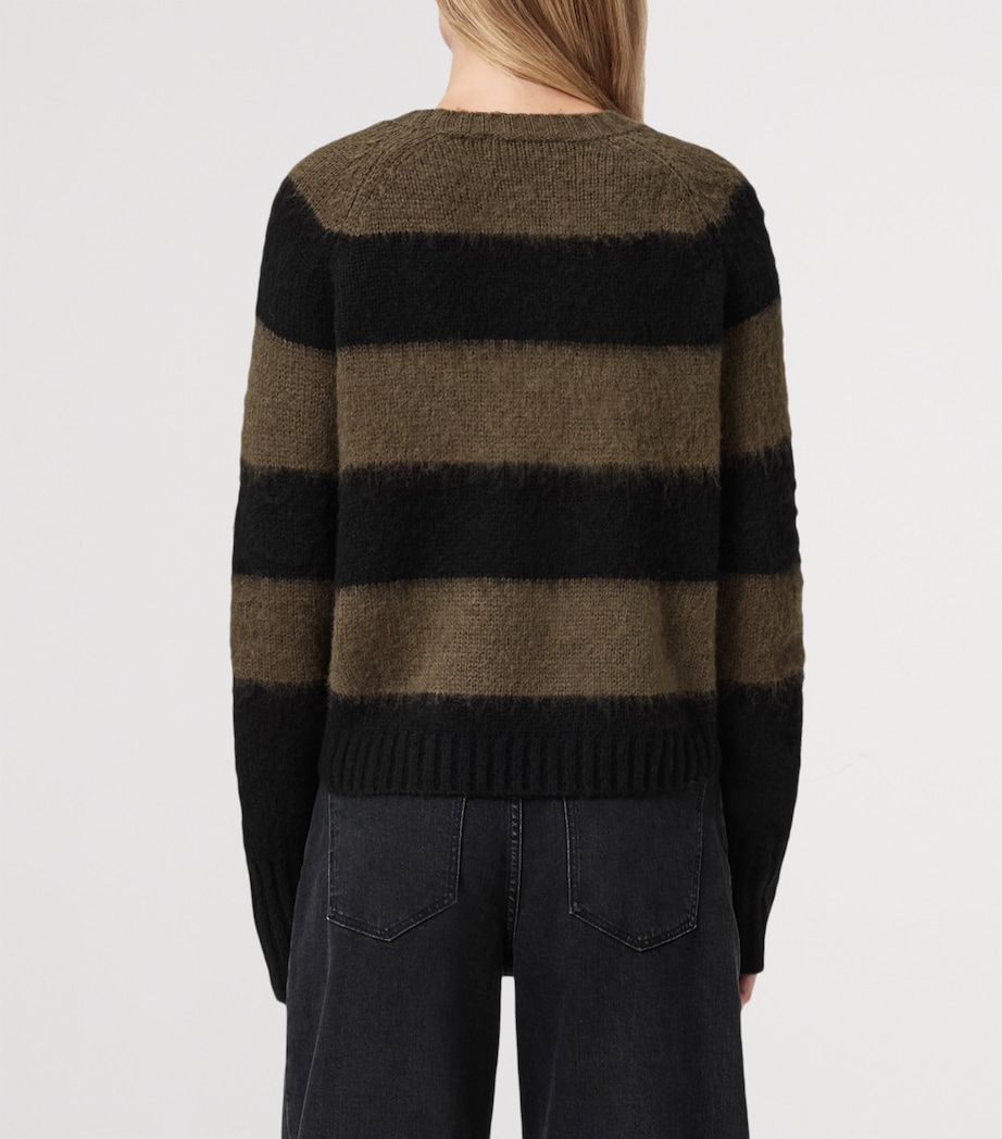 Stripe Lou Sweater BLACK/GREEN Image 5