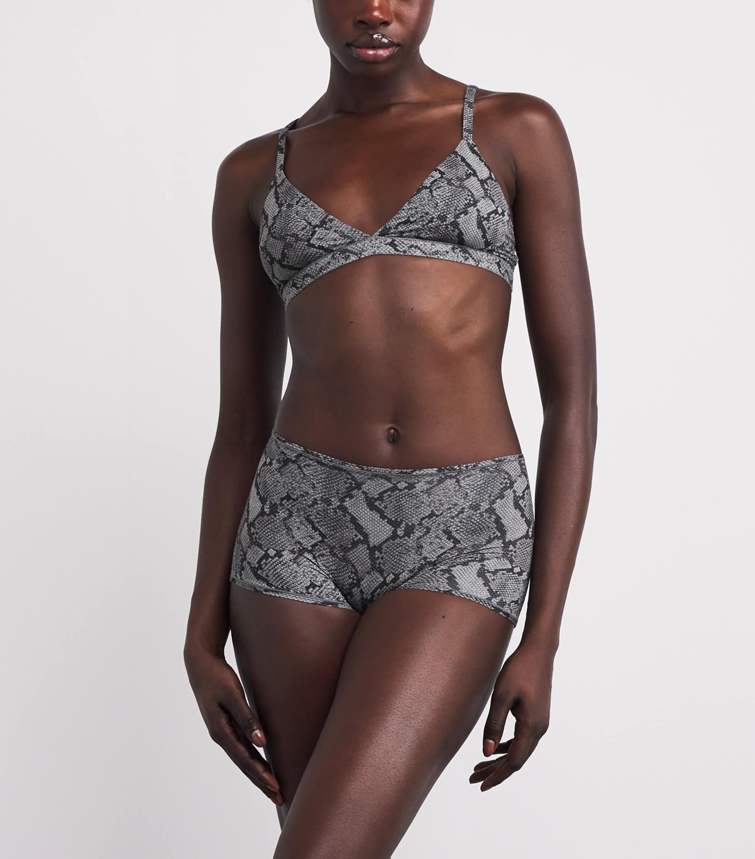 Fits Everybody Snakeskin Print Boy Short Briefs SHADOW SNAKE PRINT Image 2