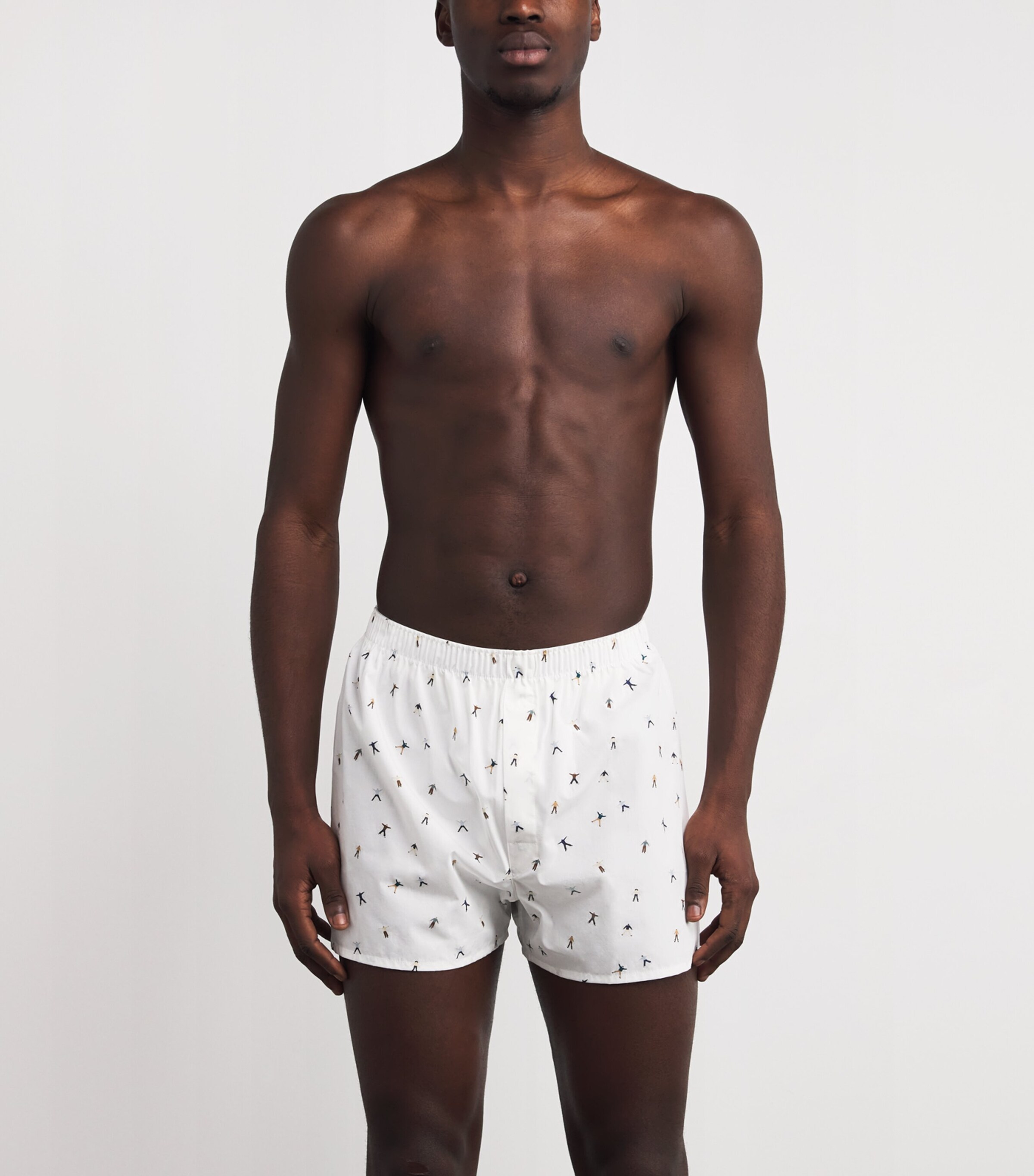 Cotton Printed Boxer Shorts SNOW ANGEL PRINT Image 2