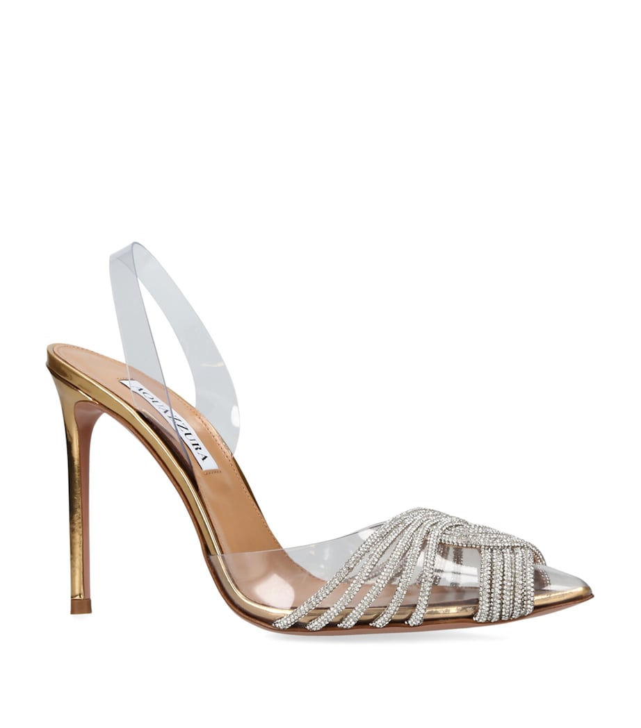Plexi Gatsby Slingback Heels 105 GOLD Image 5