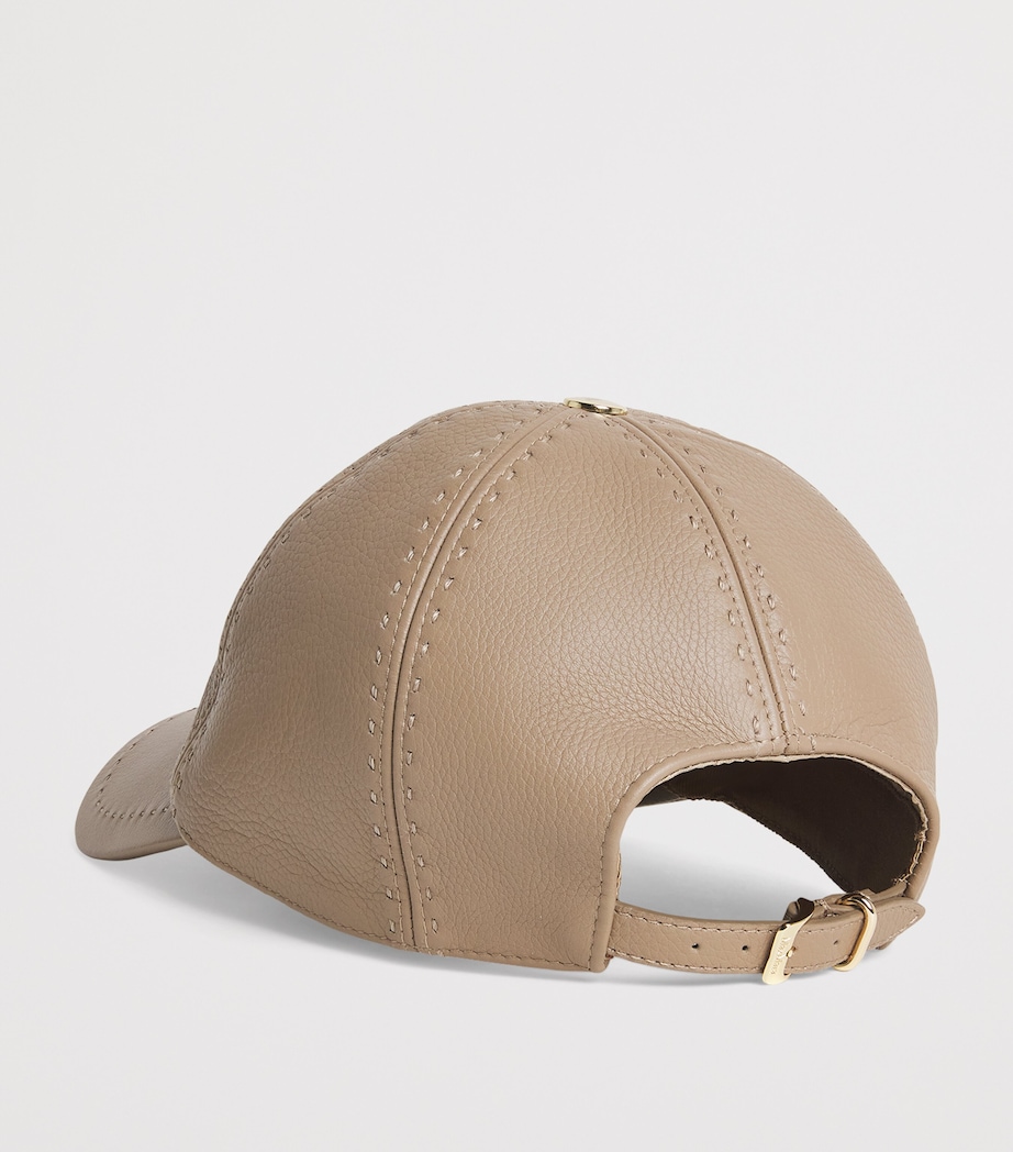 Leather Logo Cap MUD Image 3