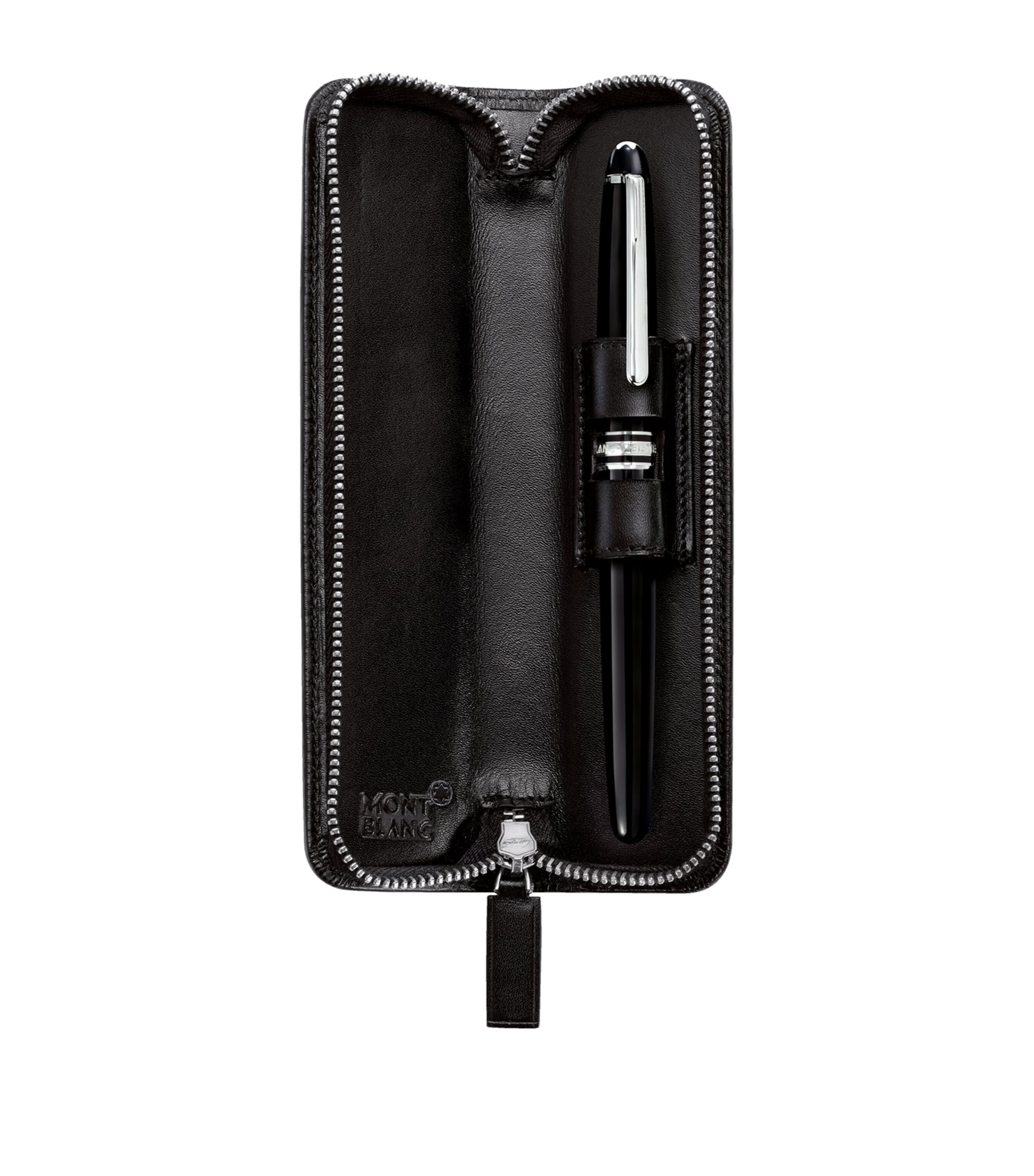 Montblanc Leather Meisterstück Pen Pouch | Harrods UK