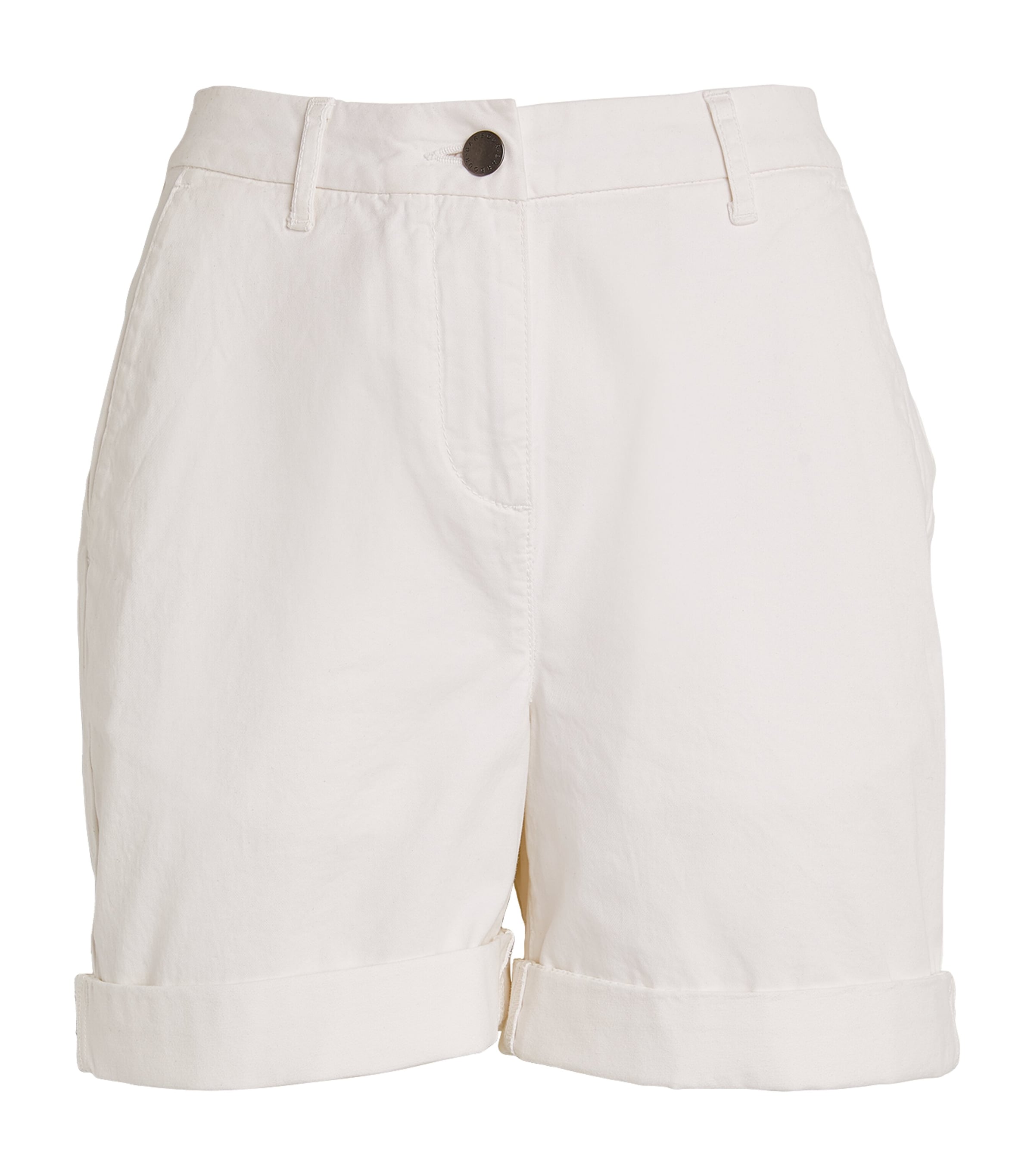 Shop Barbour Chino Shorts In White