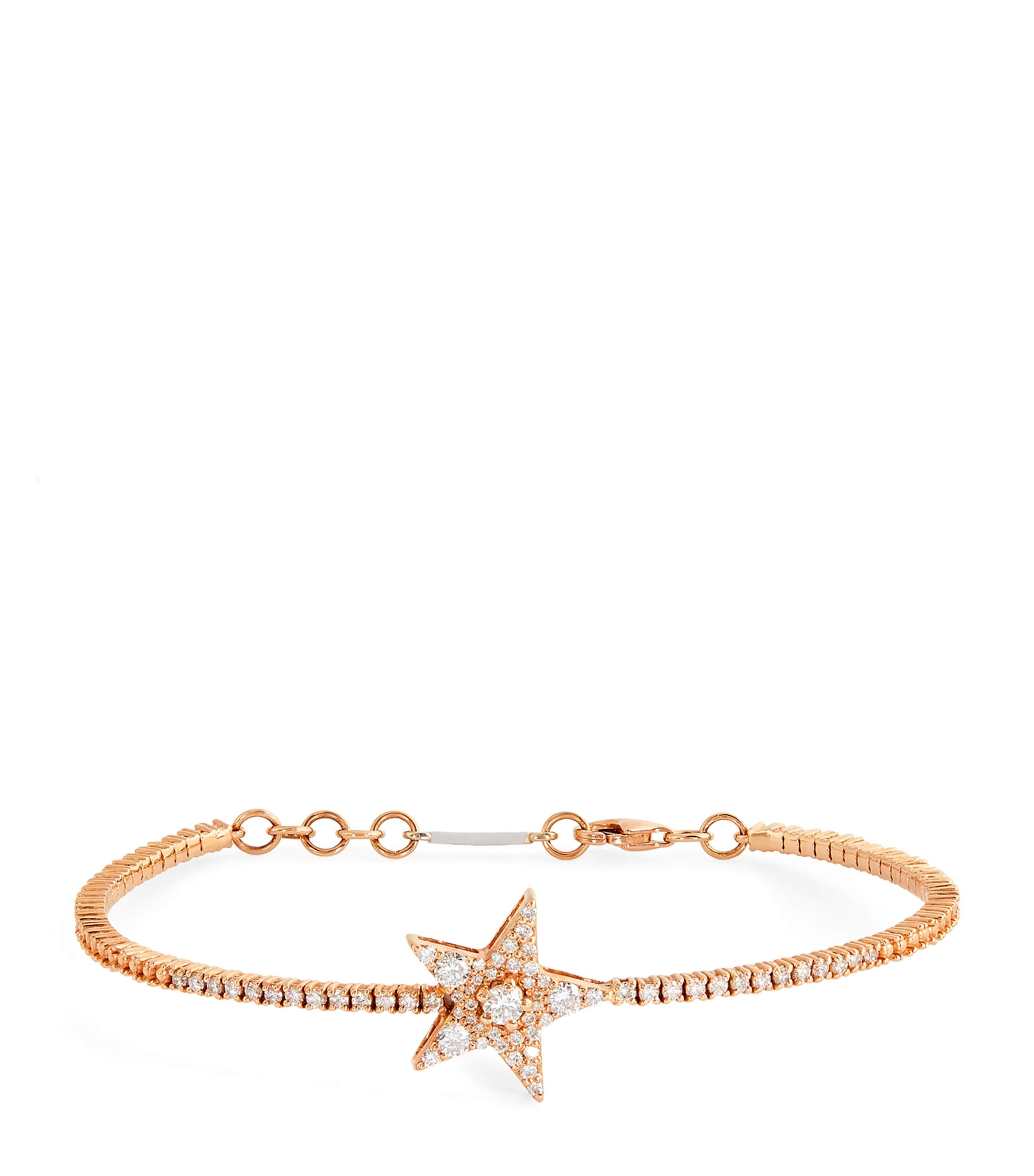 Bee Goddess Rose Gold And Diamond Sirius Star Bracelet