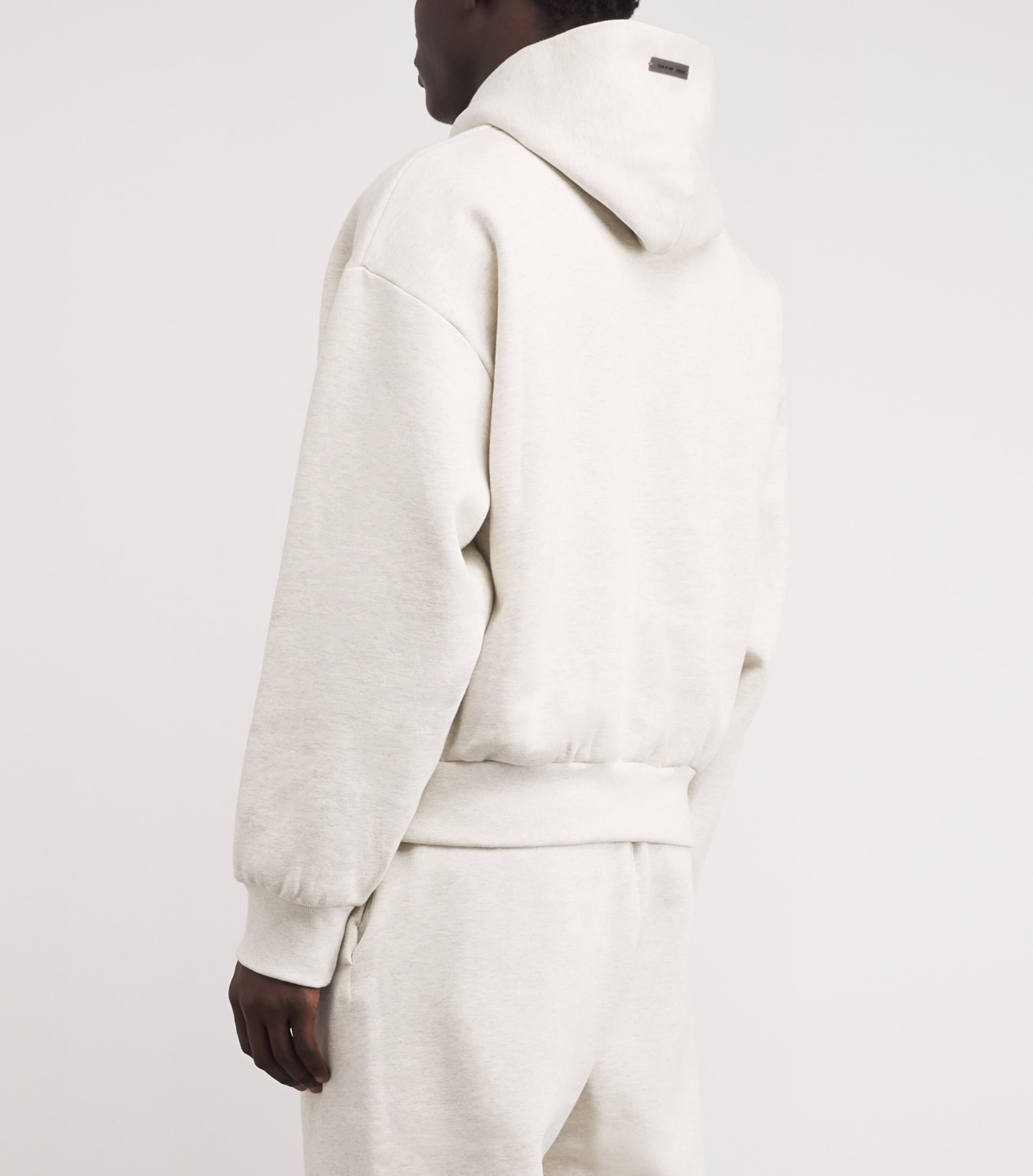 Cotton Logo Hoodie OATMEAL HEATHER Image 4