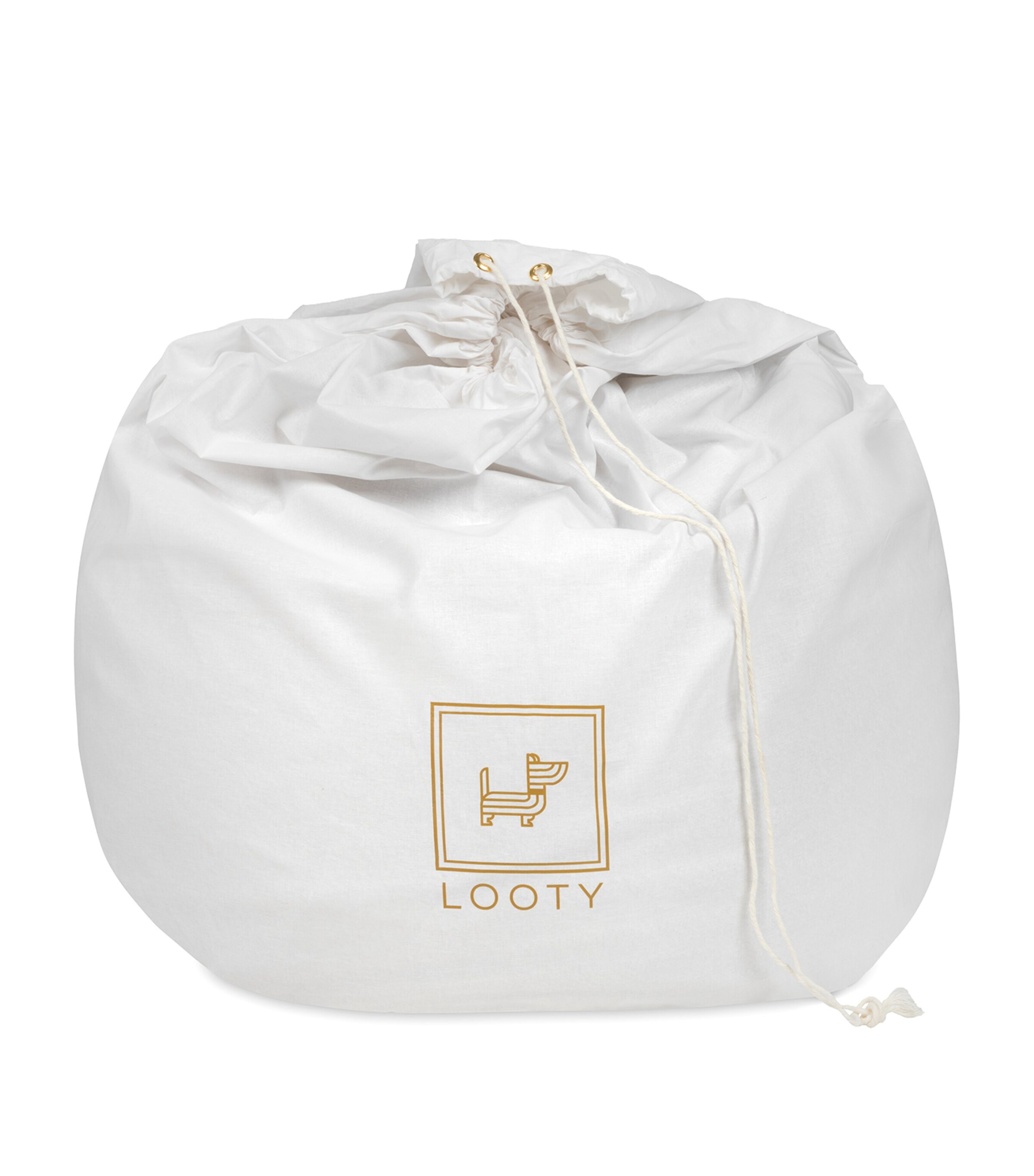 Medium Organic Pet Pouf BEIGE Image 7